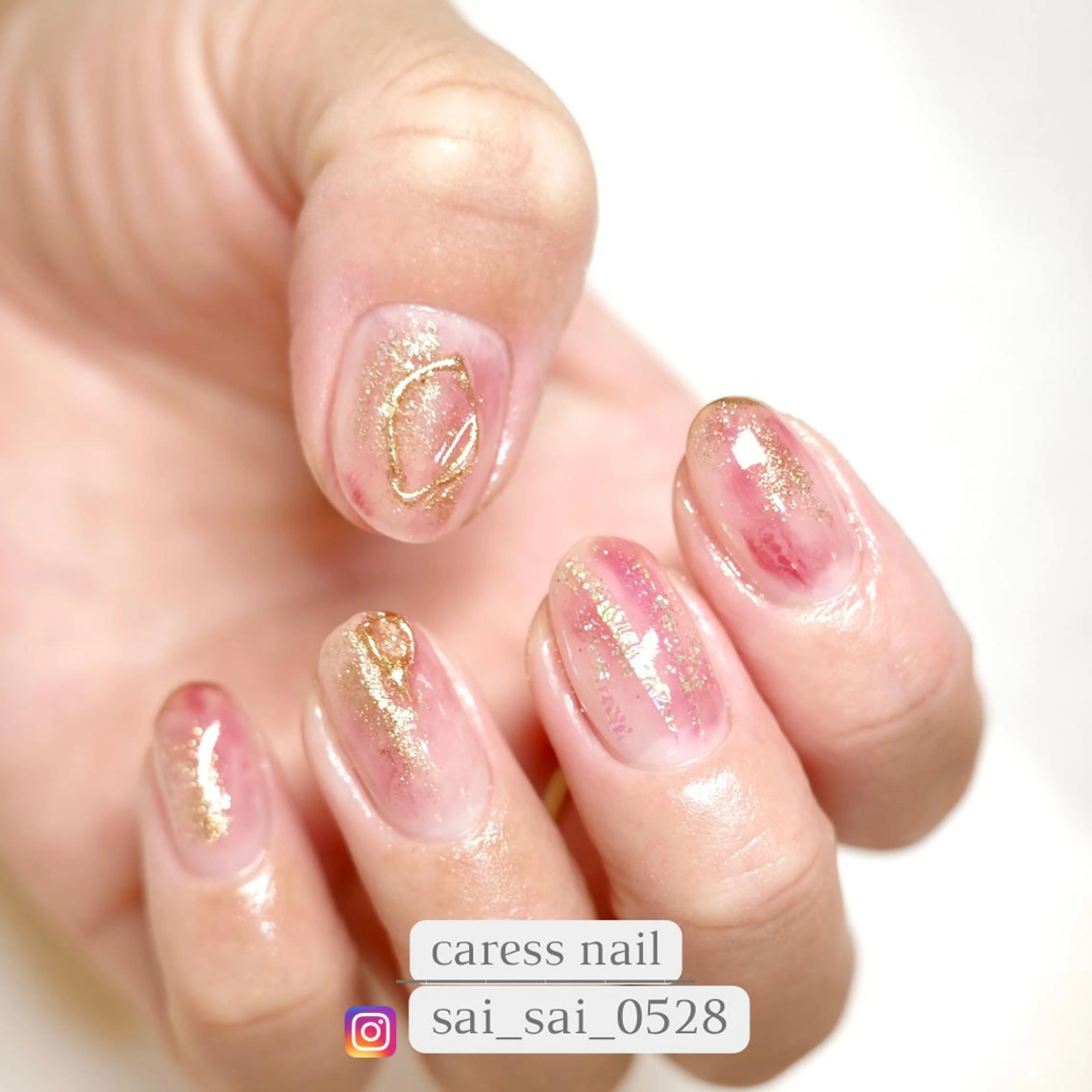 ネイル ハンドネイル caress  nail カレスネイル　代々木上原所属・カレスネイル さいのネイルデザイン