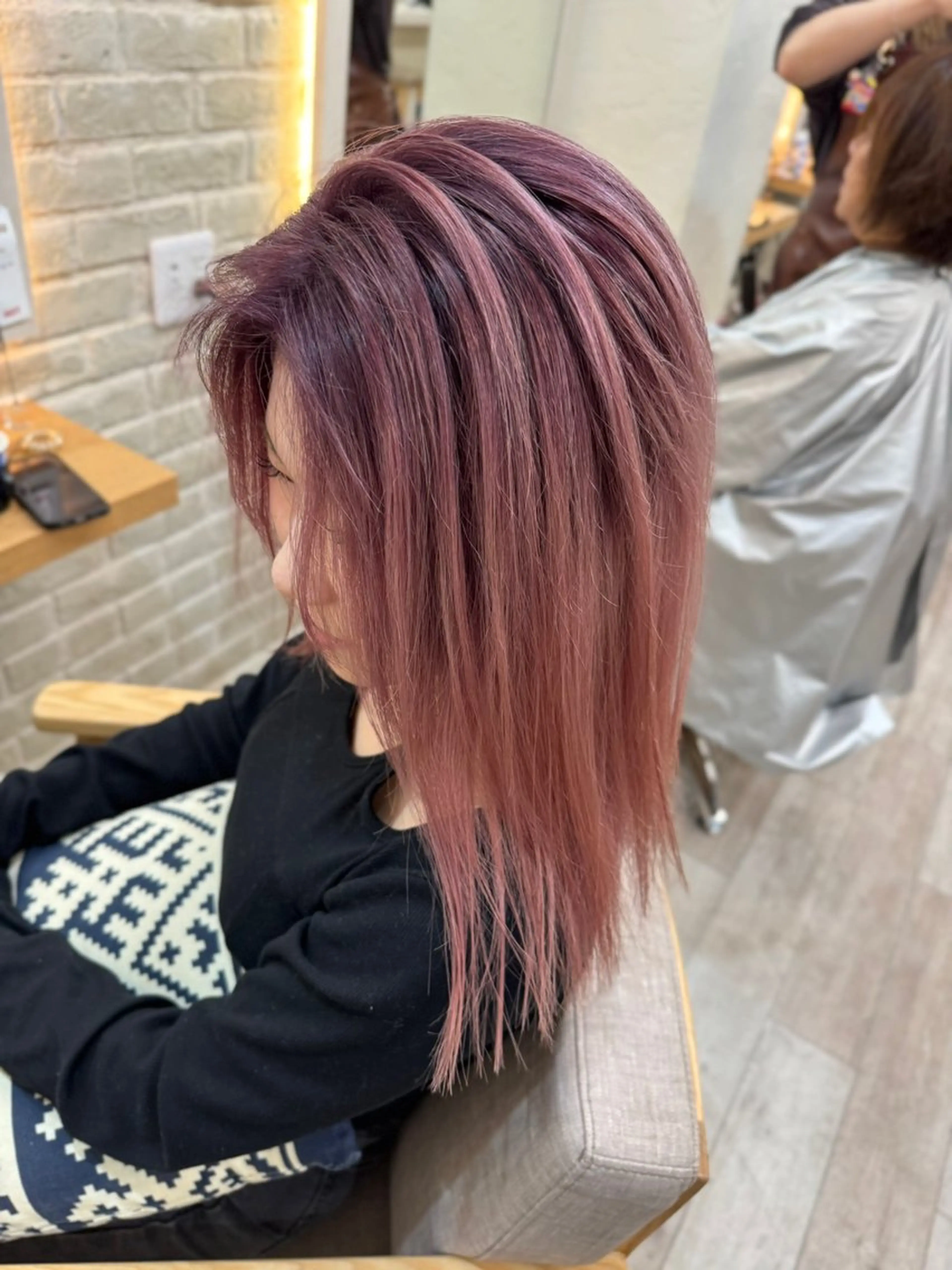 ミディアム カラー カット ヘアカラー トリートメント 👾TAMURA MAAYA👾のヘアスタイル