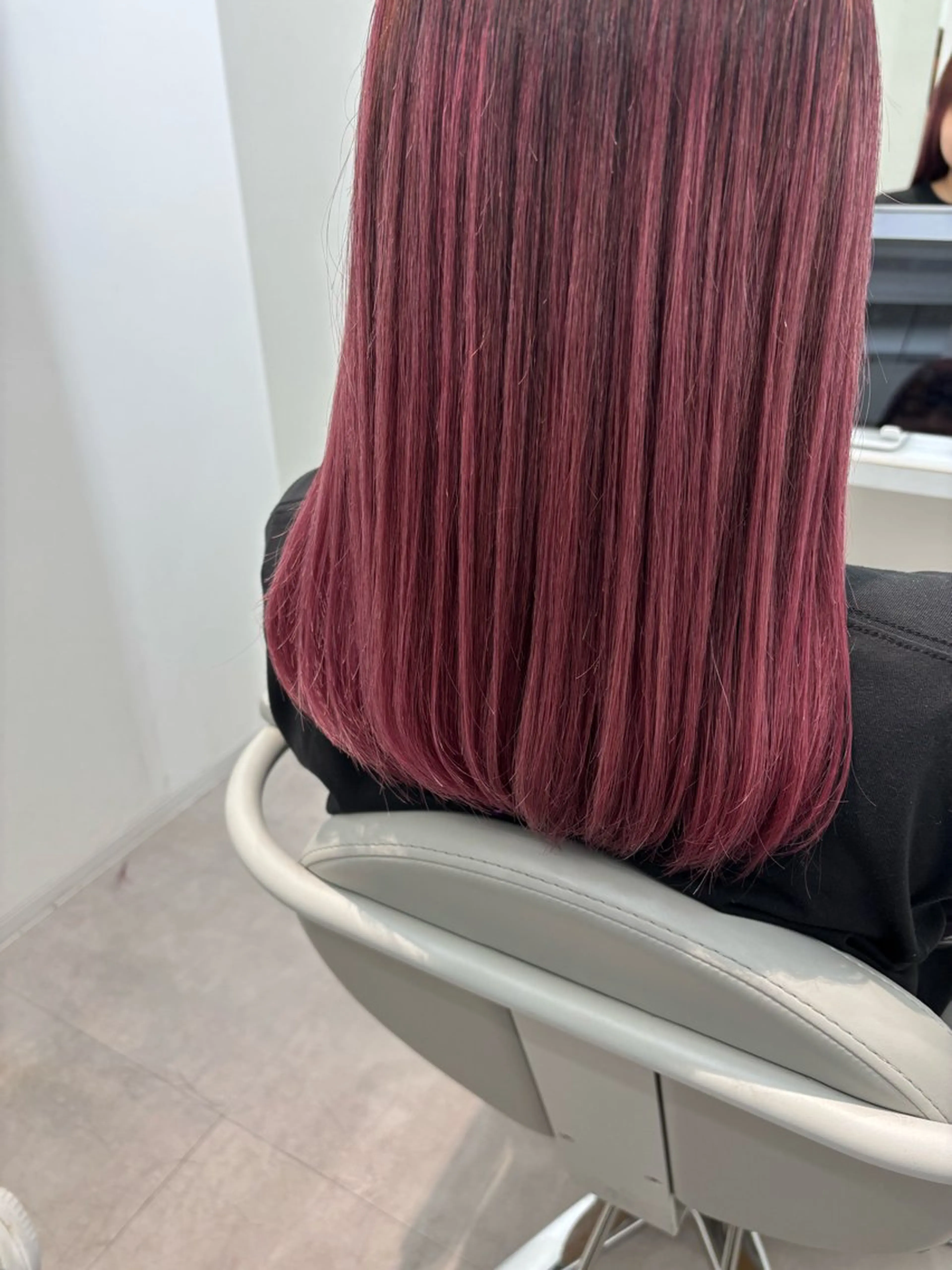 ミディアム カラー ブリーチ ヘアカラー 福田 有紗のヘアスタイル