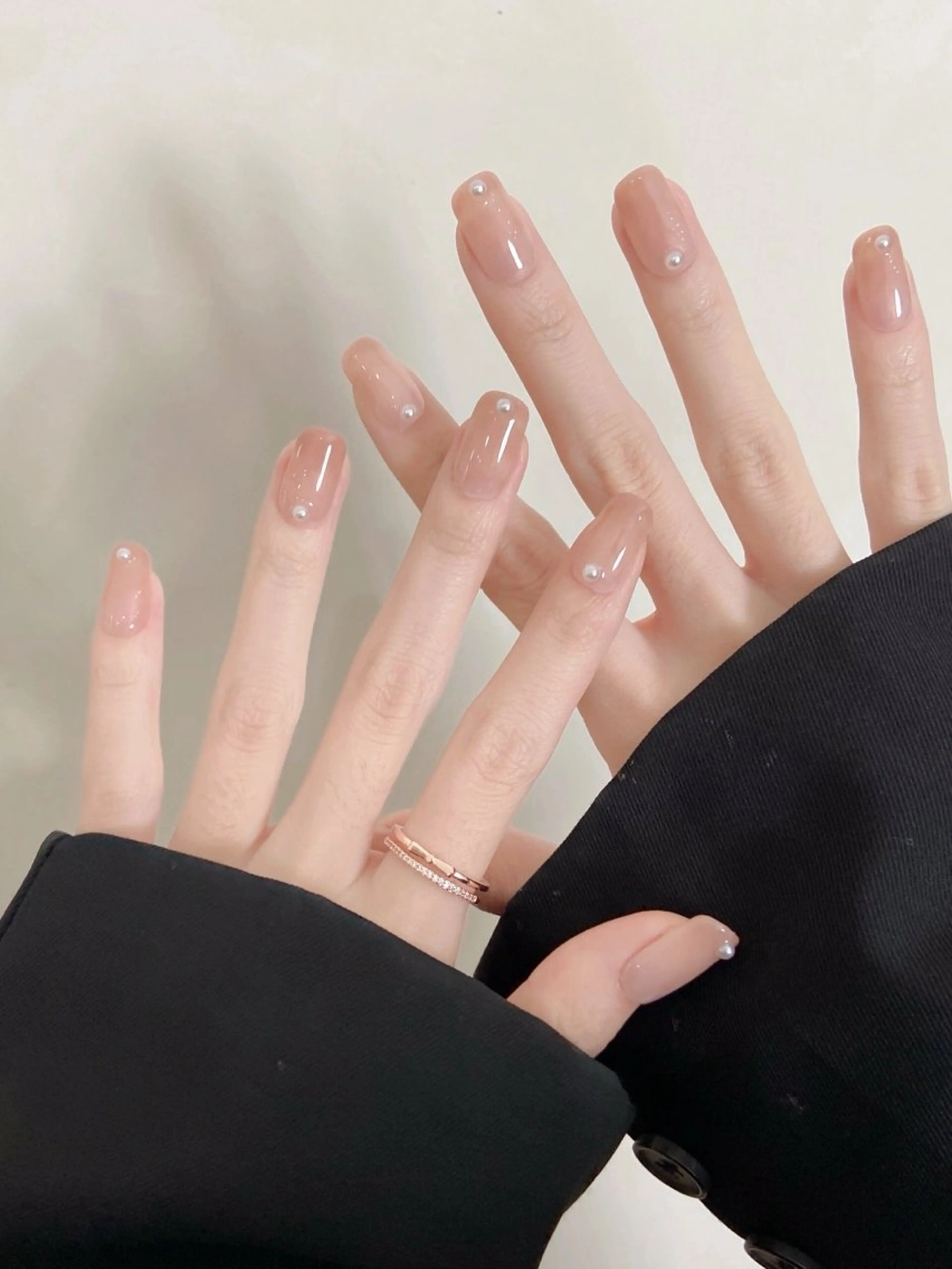 ネイル 長さ出し フットネイル フレンチネイル ジェルネイル ガラスフレンチ ハンドネイル ハンドケア More Glam渋谷店のネイルデザイン