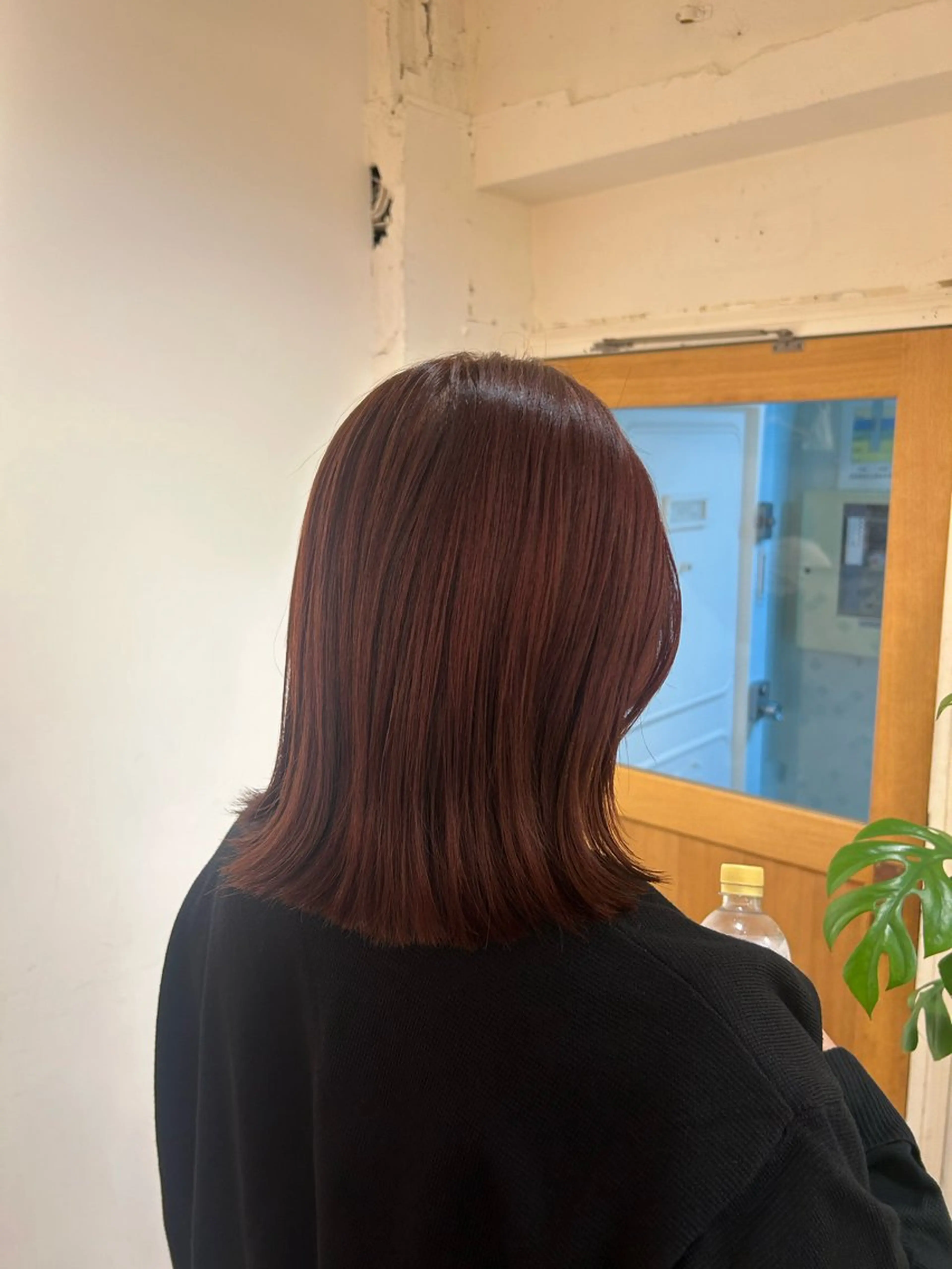 ミディアム レッドブラウン UNU【ユヌ】所属・＊UNU＊ RICOのヘアスタイル