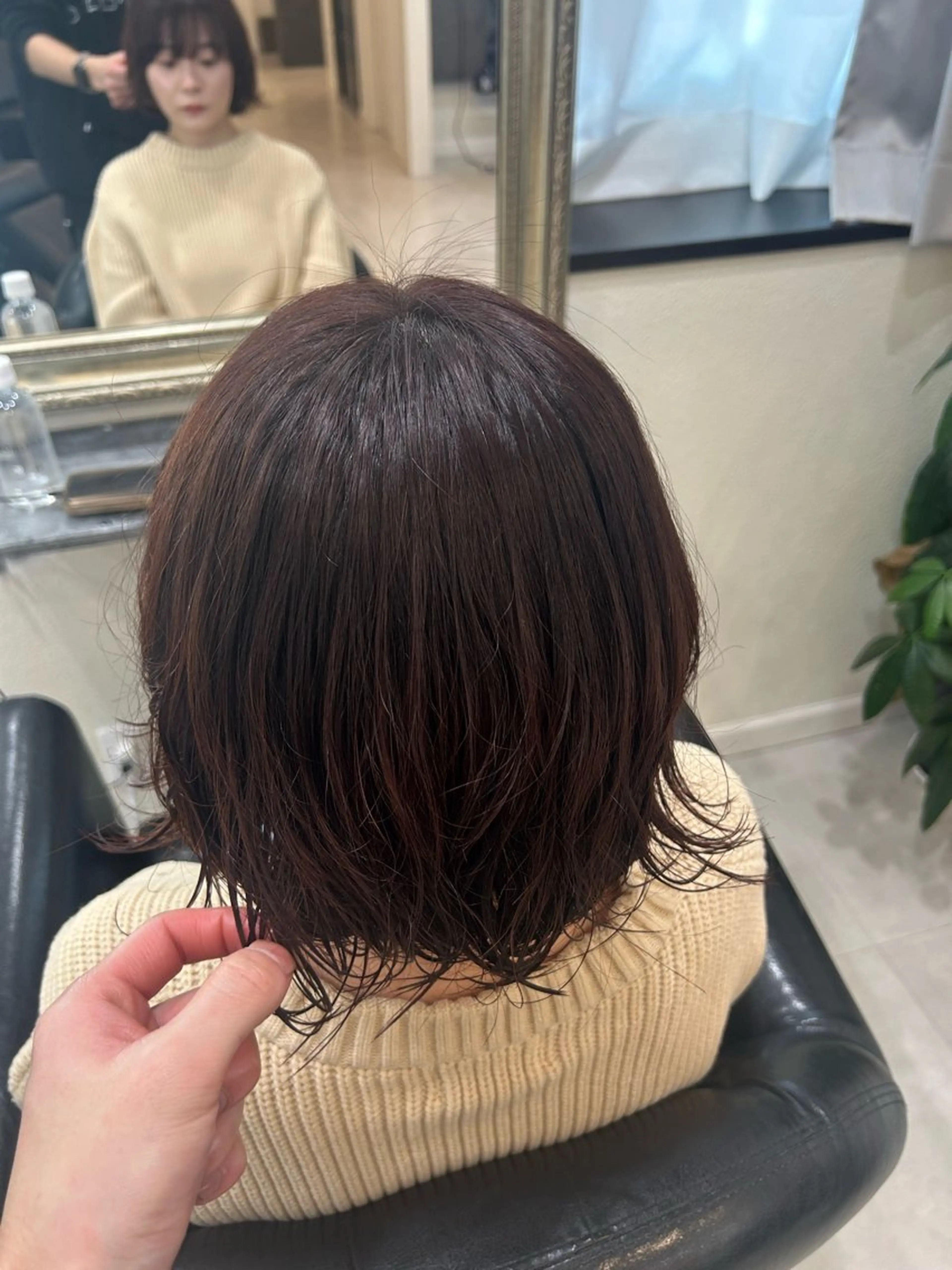 ショート ヘアカラー ケアブリーチ/透明感 ピンクカラー/ふうとのヘアスタイル