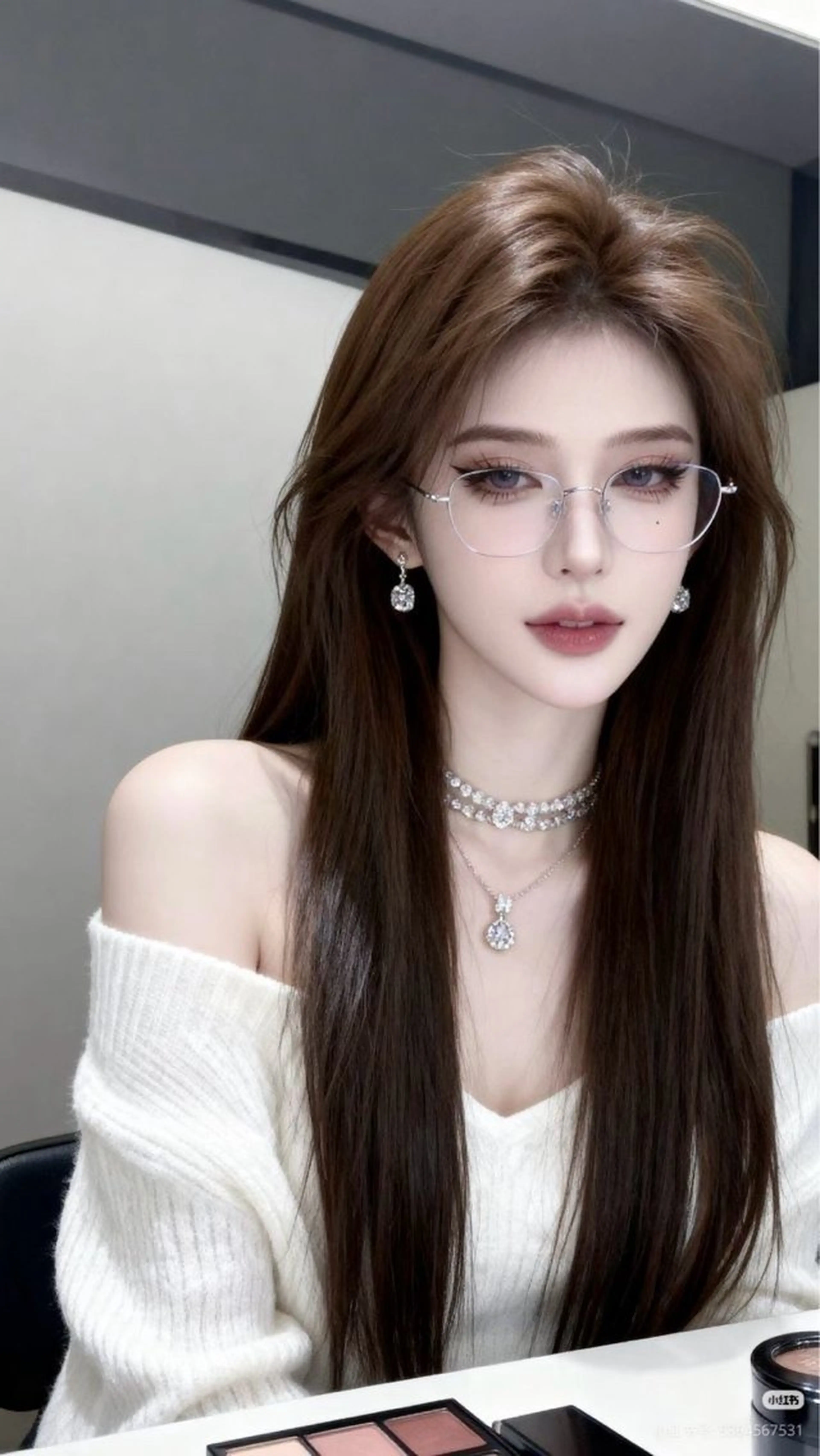 ロング 韓国風ヘア ヘアカラー 𝑺𝑨𝑨𝒀𝑨 色気網紅韓国Hairのヘアスタイル