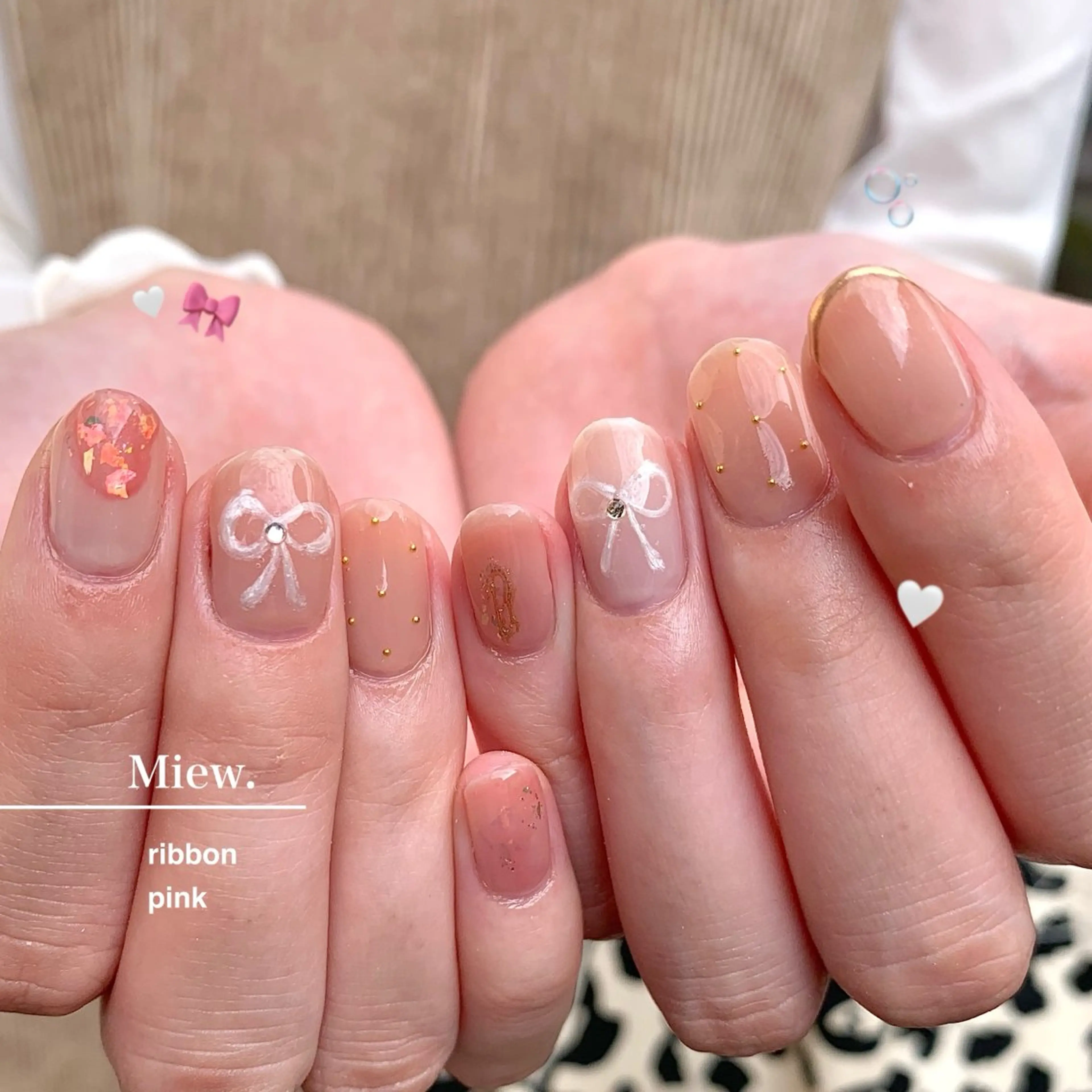 ネイル ピンク Mina🫧 【Miew.】のネイルデザイン