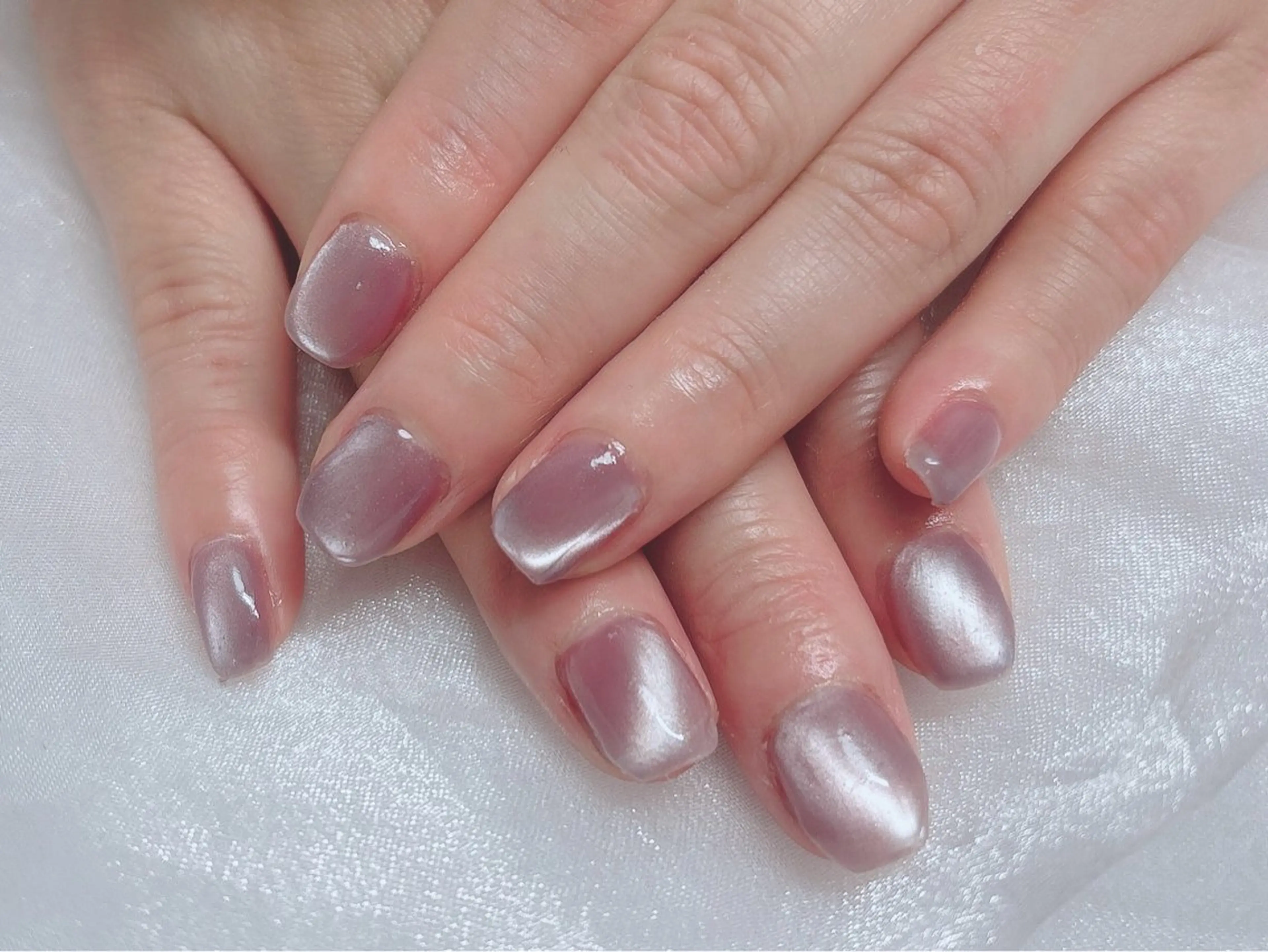 ネイル マグネットネイル ピンク ハンドネイル BABY LION :Fumiyoのネイルデザイン