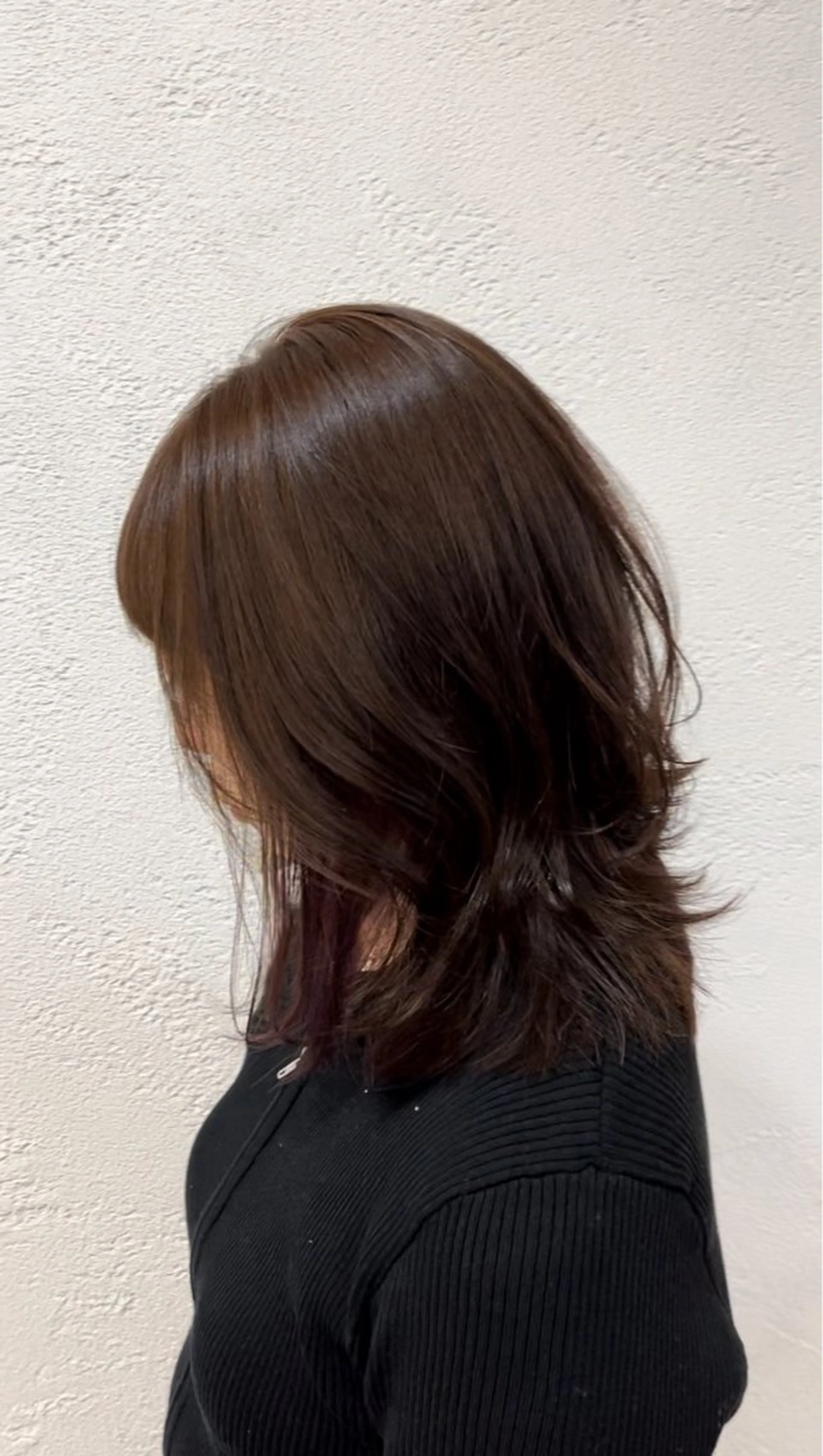 ミディアム 山本 梨華のヘアスタイル