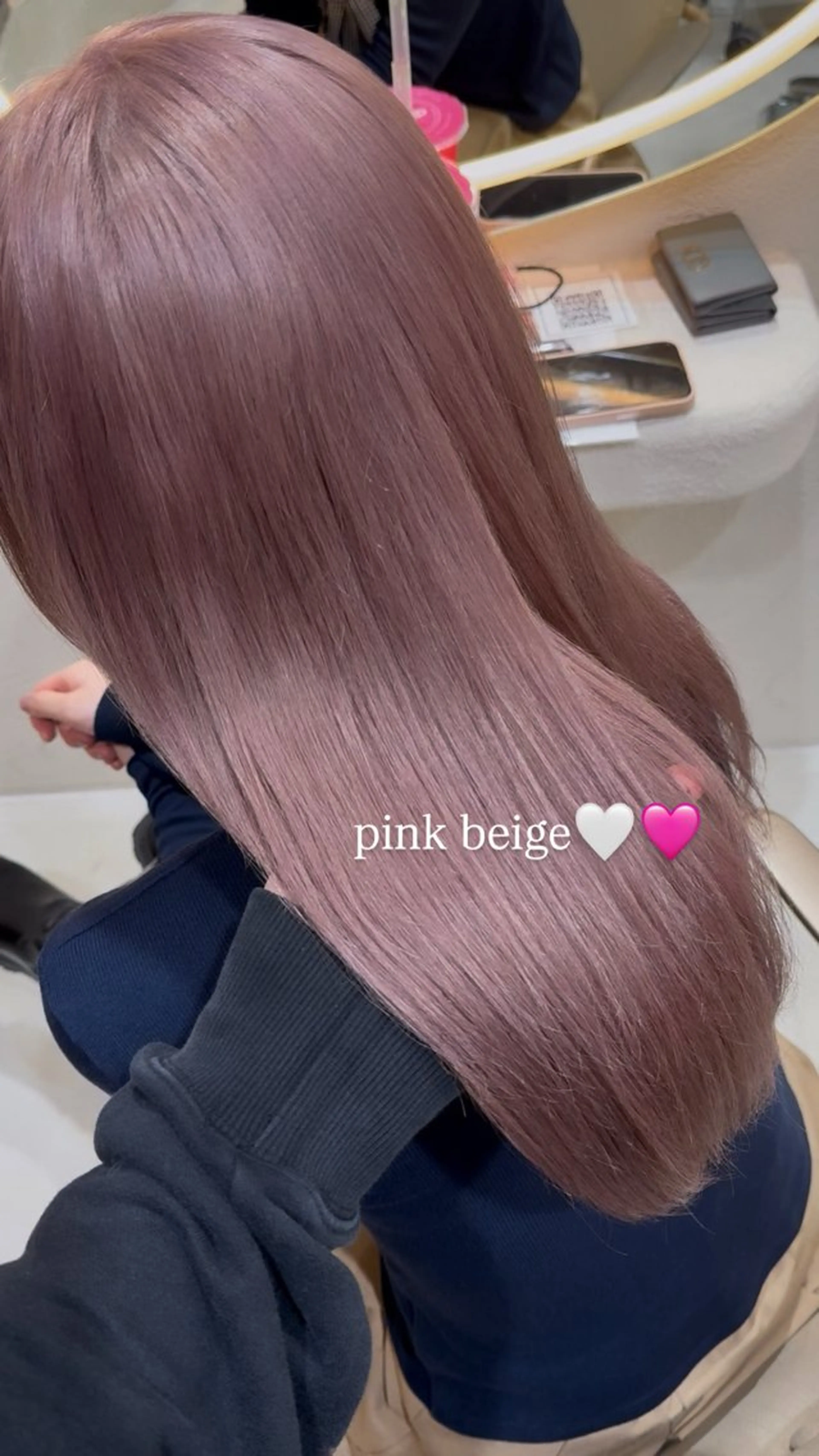 ロング 韓国風ヘア レイヤーカット ロング 似合わせカット ヘアカラー 小川 陽菜のヘアスタイル