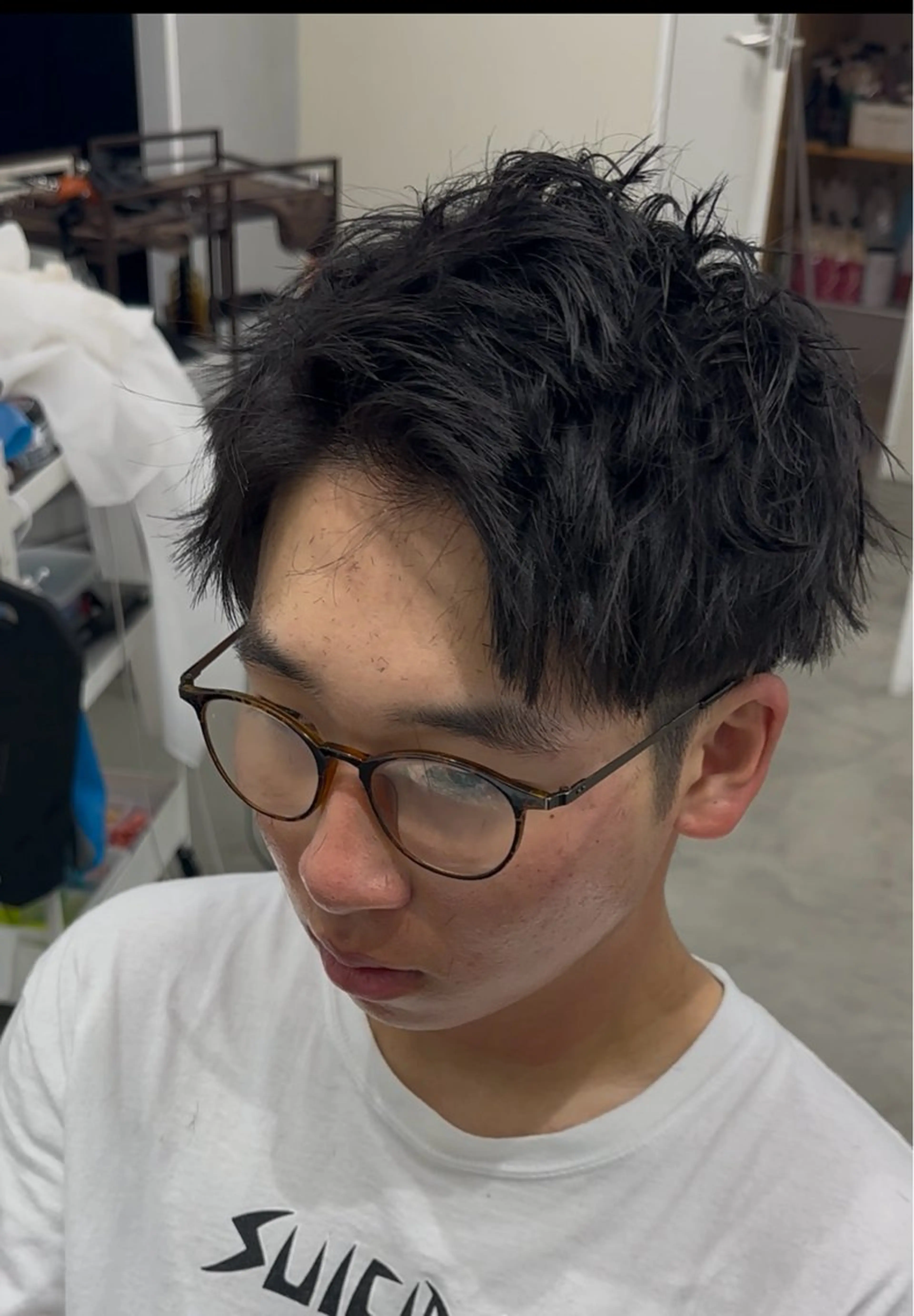 パーマ メンズ カット 加藤 拓海のヘアスタイル
