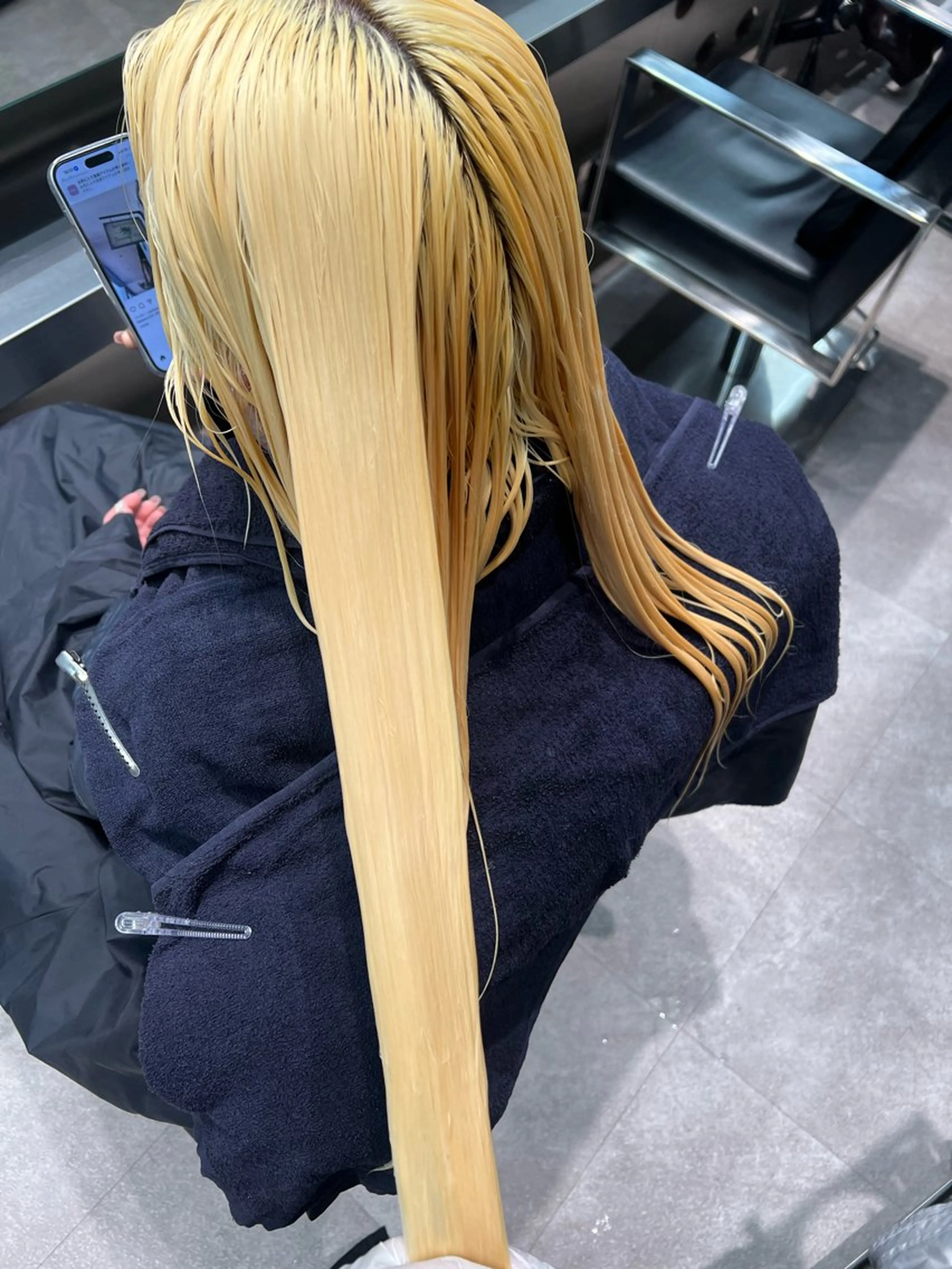 ミディアム カラー ブリーチ 堀江 /木下椋麻のヘアスタイル