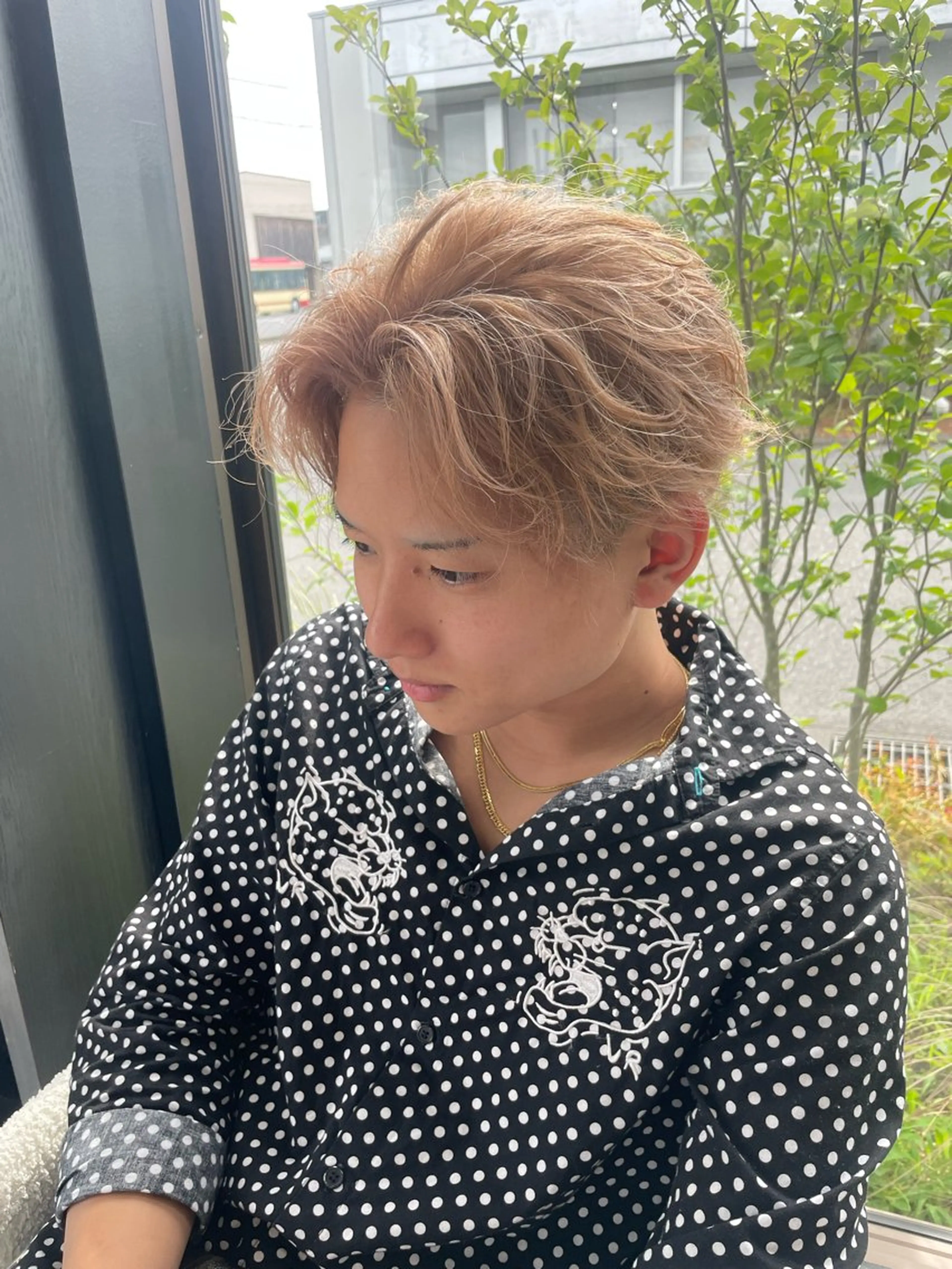 カラー メンズ 長尾 康生のヘアスタイル