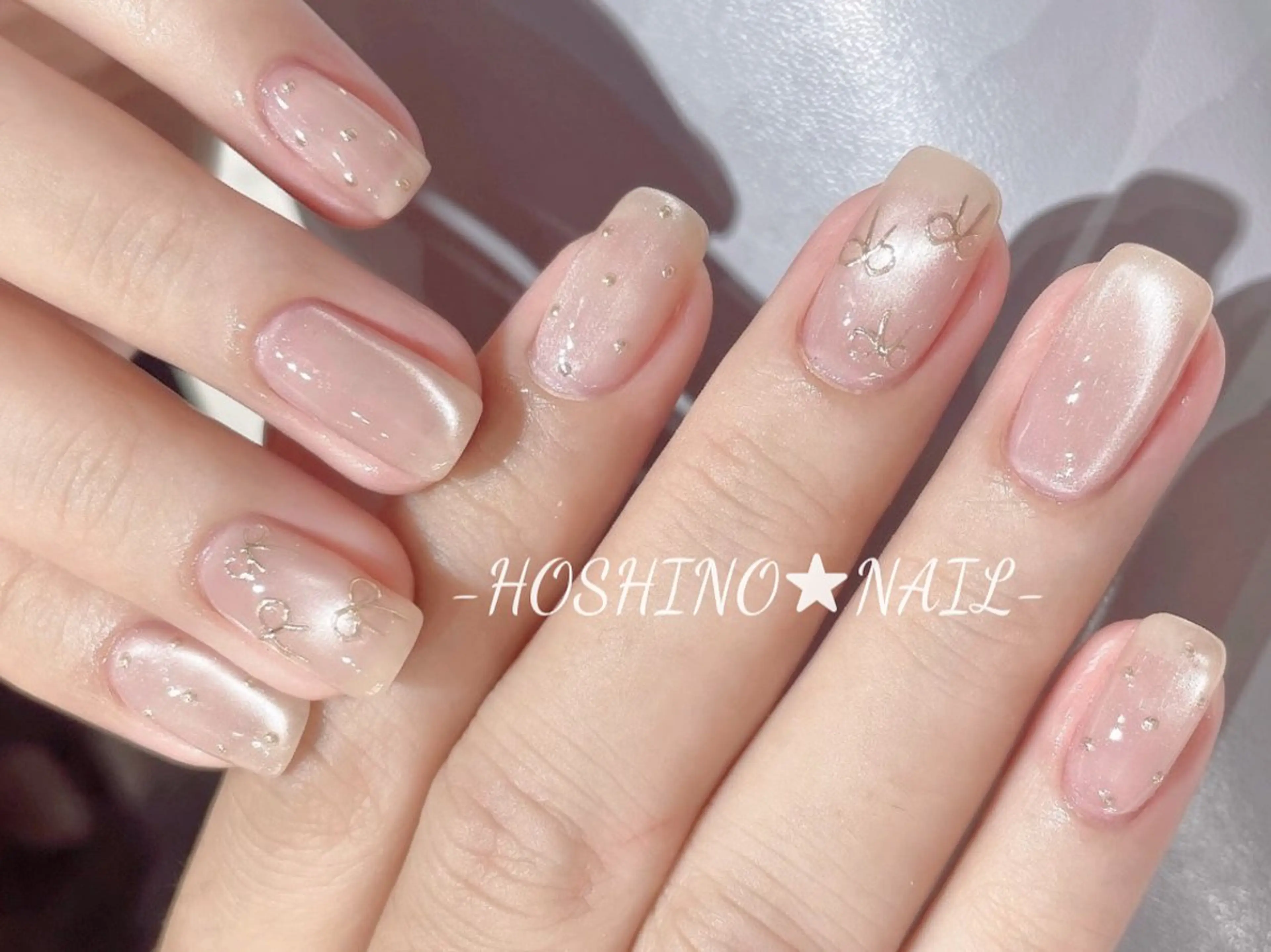 ネイル オーロラネイル チークネイル ドット フットネイル フレンチネイル ハンドネイル ★HOSHINO NAIL★新宿店のネイルデザイン
