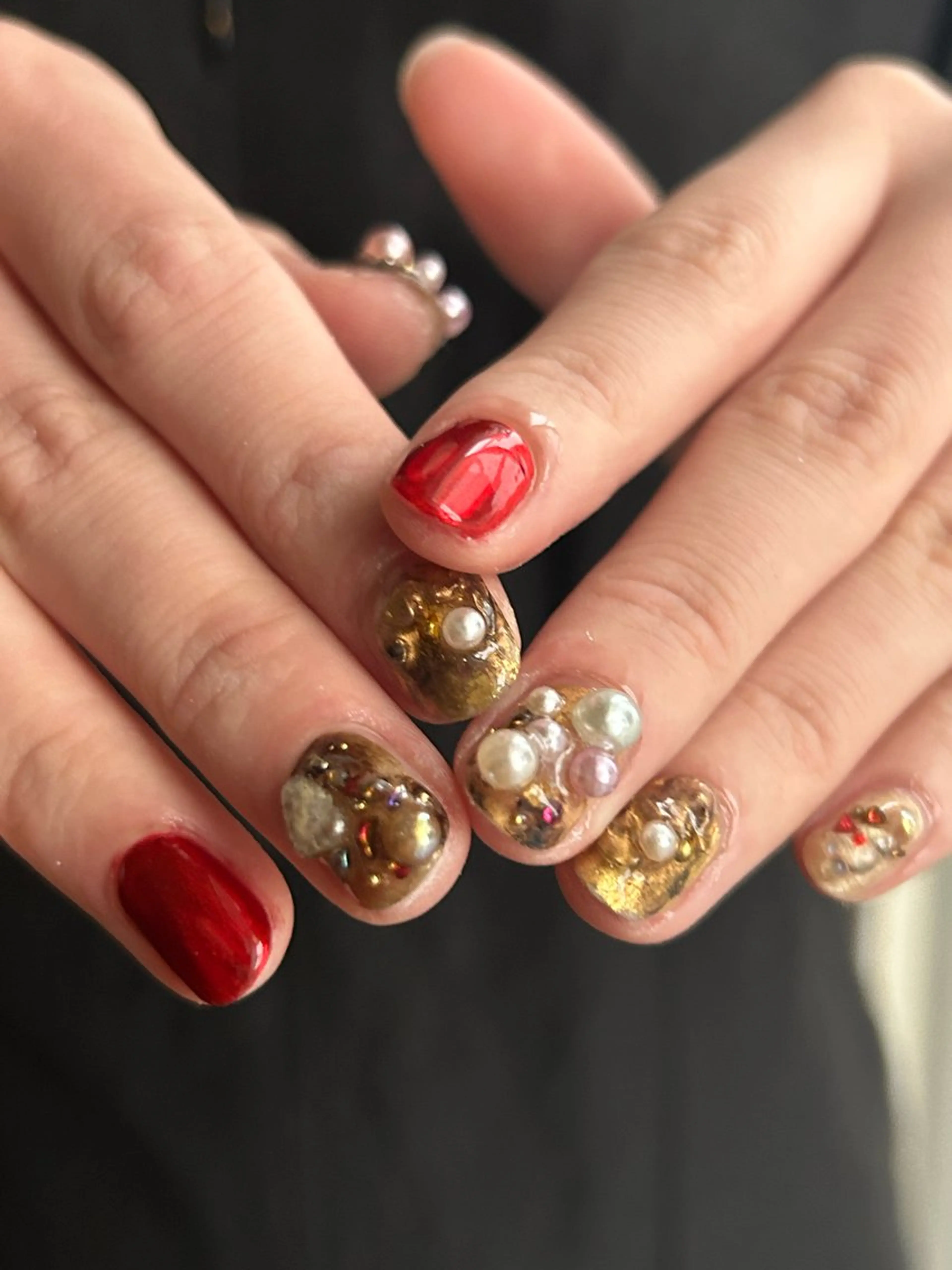 メンズ ネイル アートネイル フットネイル ジェルネイル ゴールド メンズネイル añil所属・anil miyuのネイルデザイン