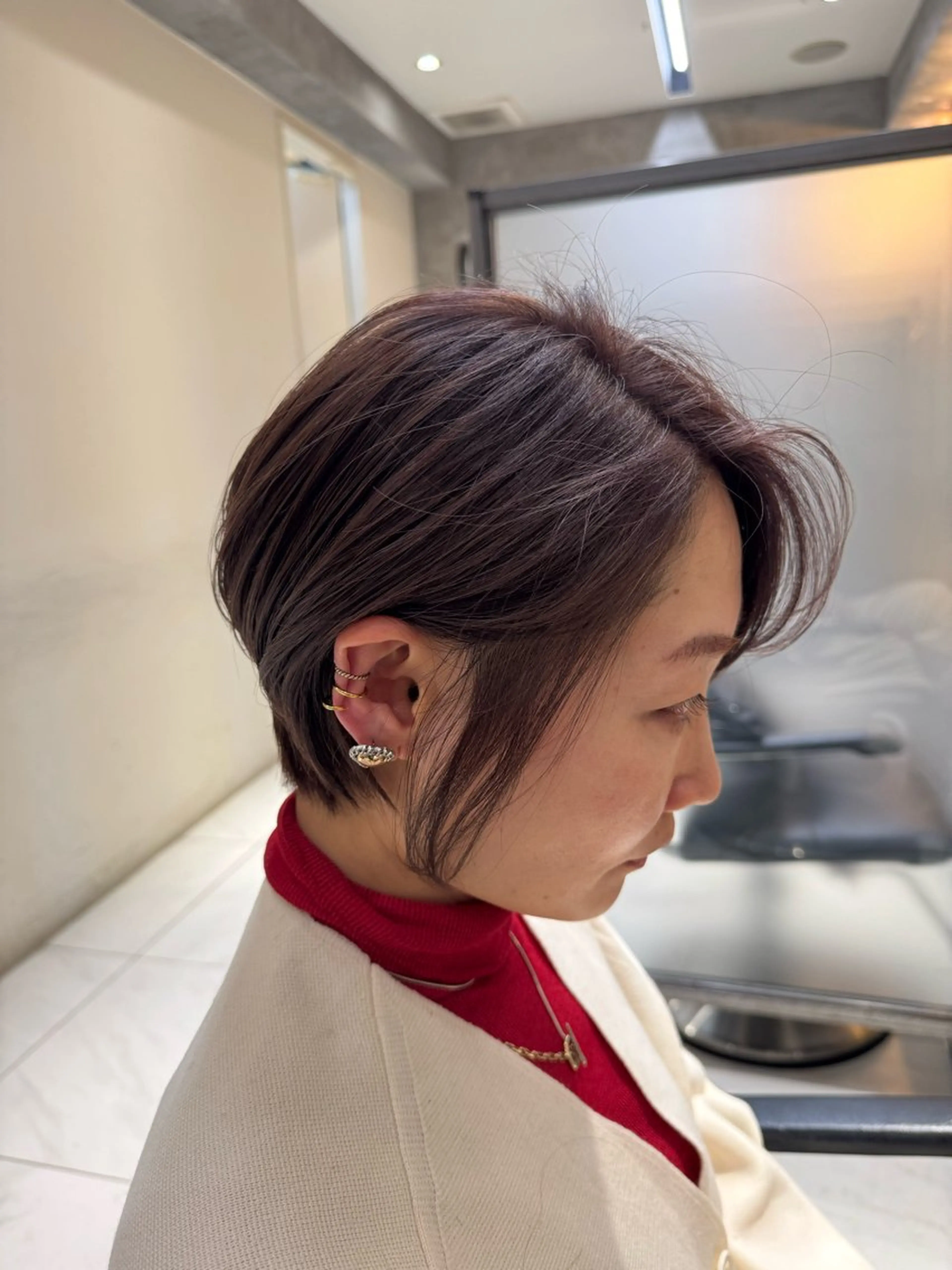 ショート ショートヘア カット ハイトーン￤カット ￤nanaka￤のヘアスタイル