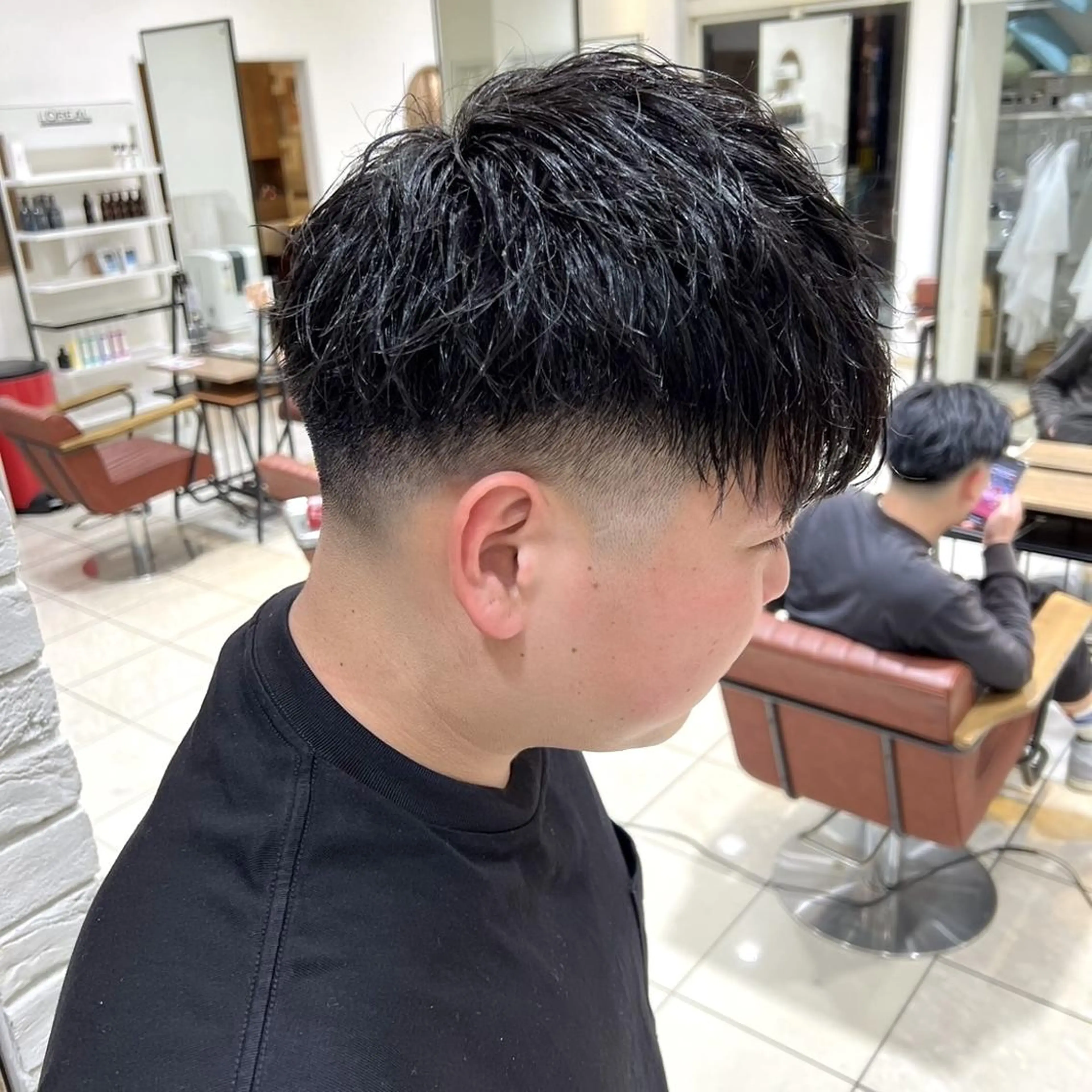 ショート メンズ フェードカット メンズ特化/勝田駅/ 佐和駅/鈴木輝瑠/のヘアスタイル