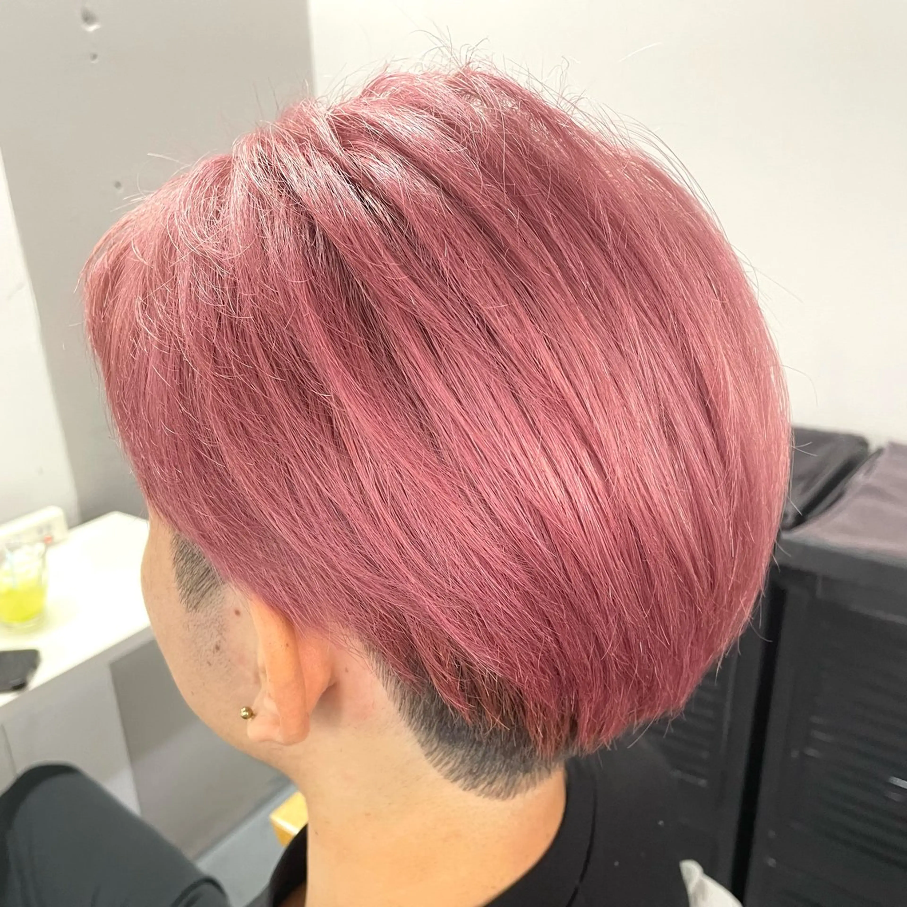 カラー メンズ メンズブリーチ ブリーチ ピンクカラー メンズ特化/パーマ/ ブリーチ/福島 千颯のヘアスタイル