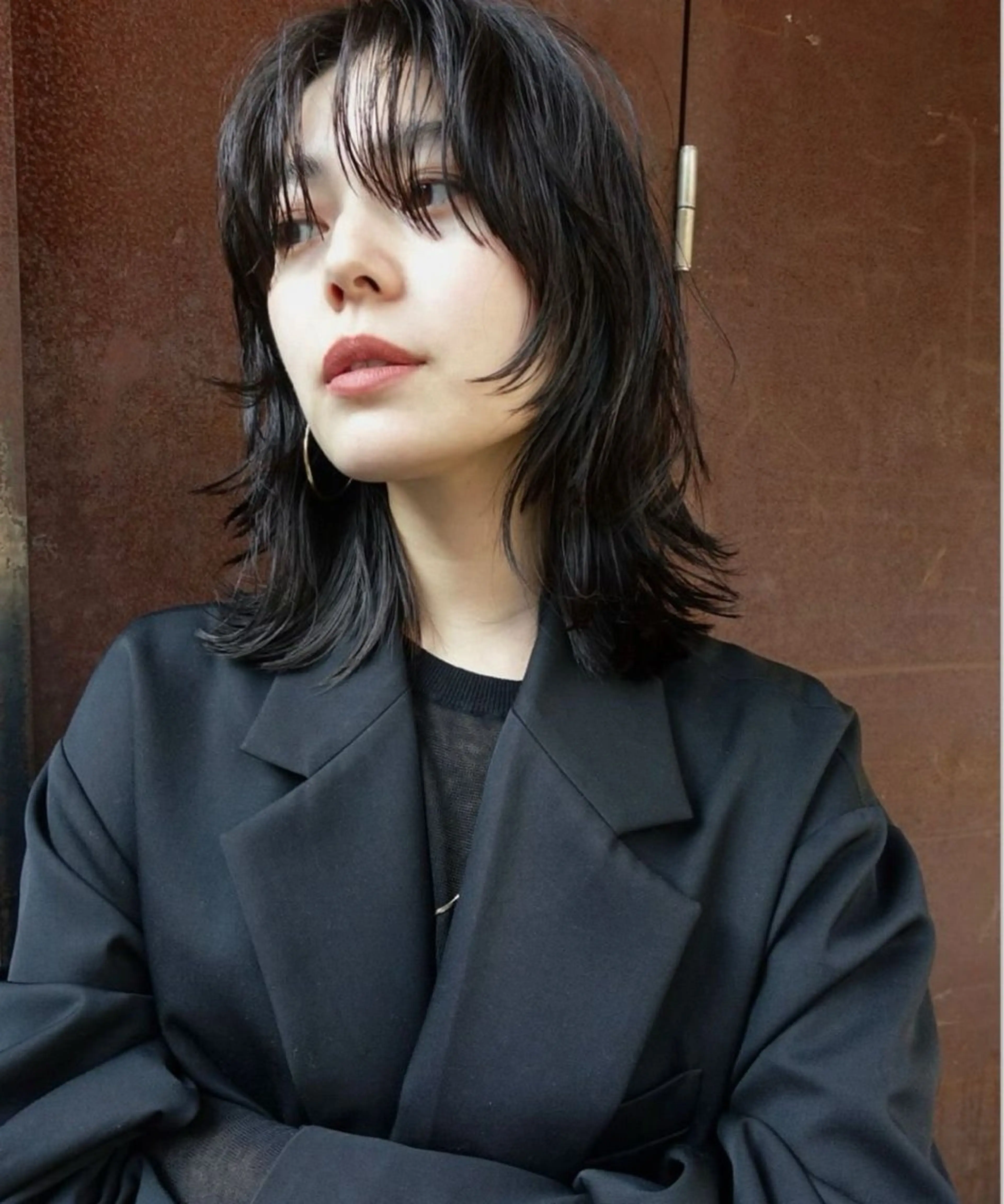 ミディアム SALOWIN(サロウィン)広島並木通り所属・【ショート／ウルフ／ パーマ】kotaroのヘアスタイル