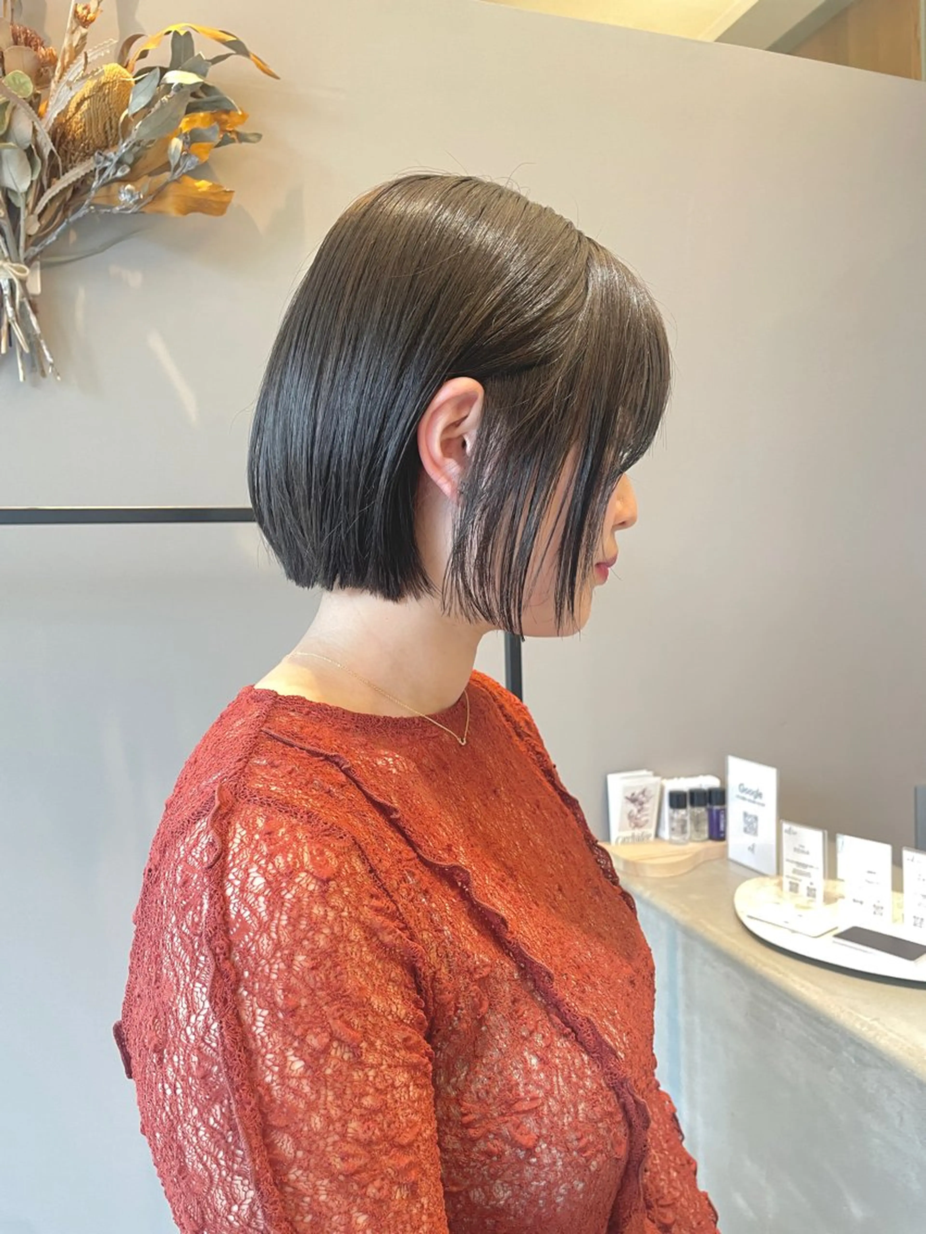 ショート カラー アッシュ ボブ niil所属・REINA /niil/女性限定のヘアスタイル