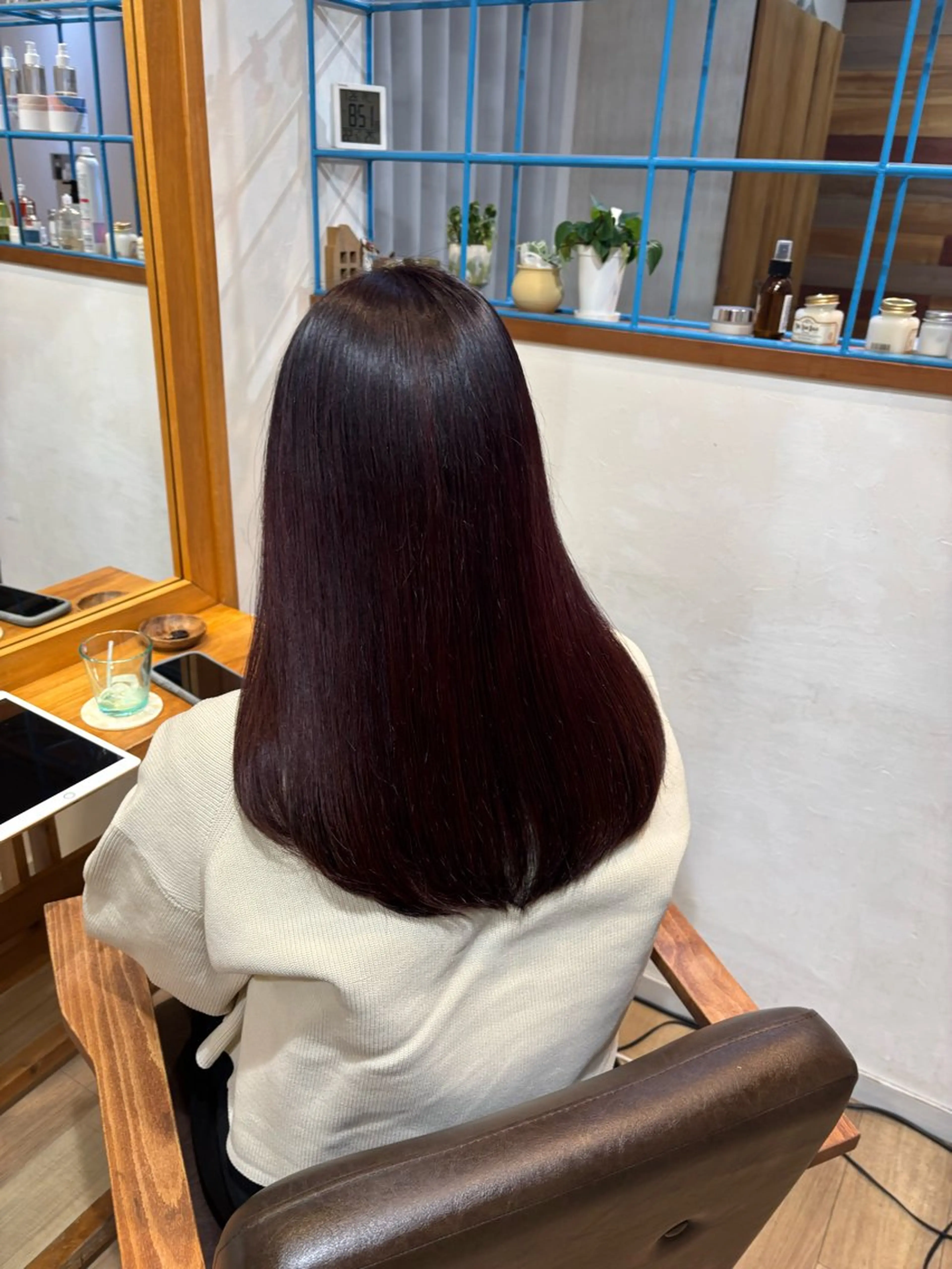 ロング カラー レッドカラー バイオレットカラー カット ヘアカラー トリートメント RINNO🌷艶髪/ 透明感カラーのヘアスタイル