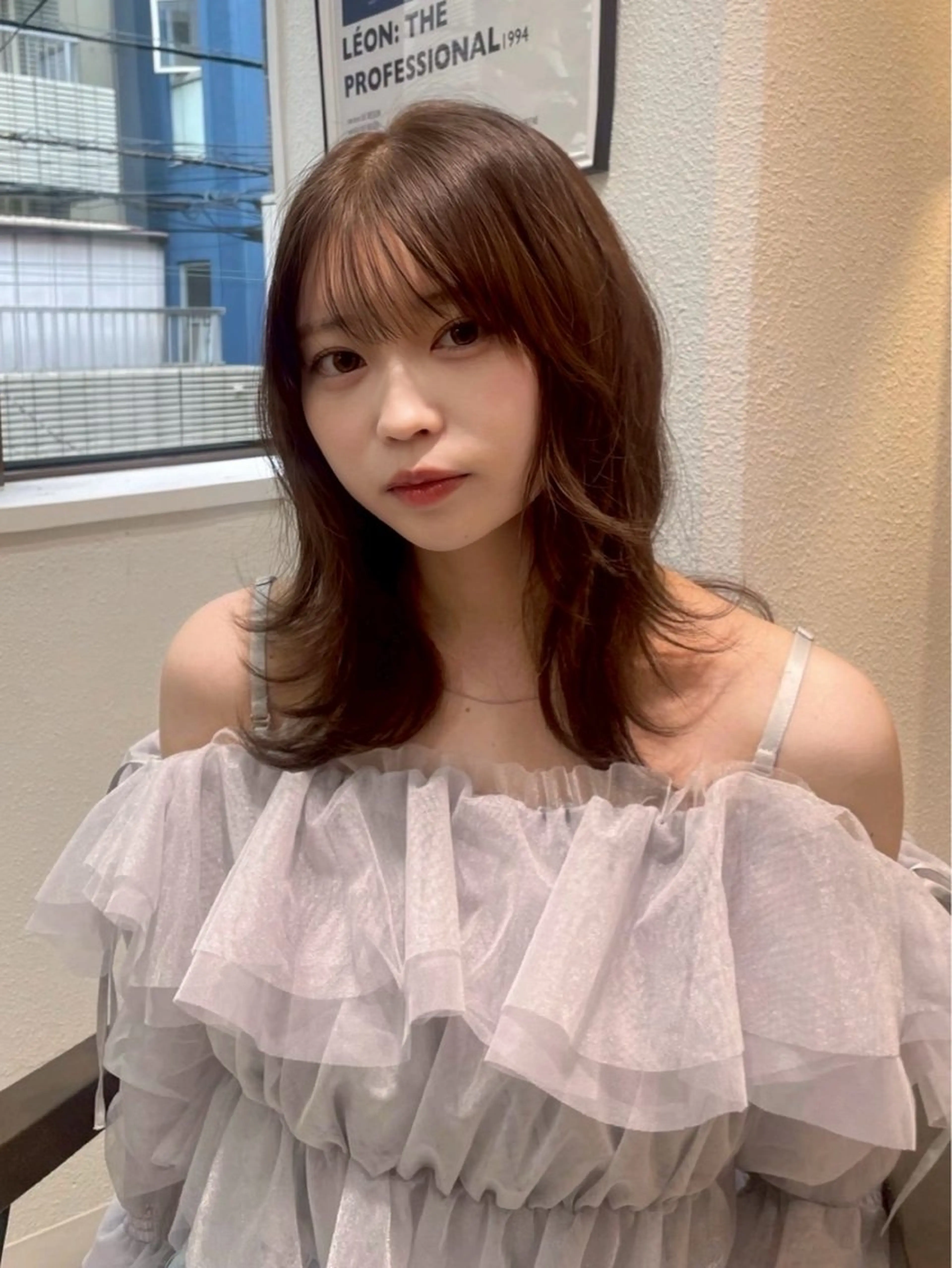 ミディアム ヘアカラー トリートメント 長島美織 /透明感カラーのヘアスタイル