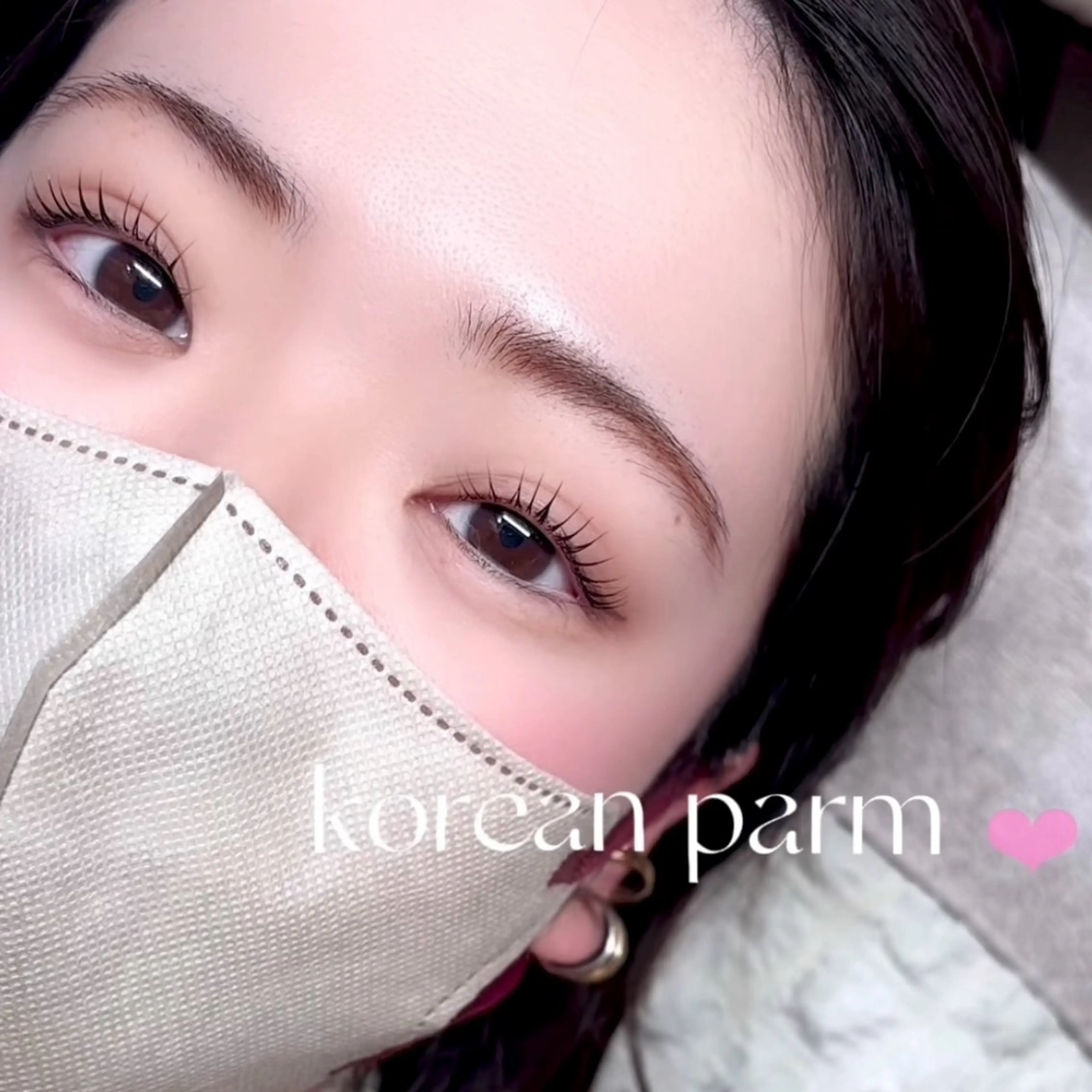 マツエク・マツパ 韓国風マツエク まつげパーマ 一重×まつ毛パーマ マツパ 心斎橋🤍韓国.美眉 パリジェンヌ R..のマツエク・マツパデザイン