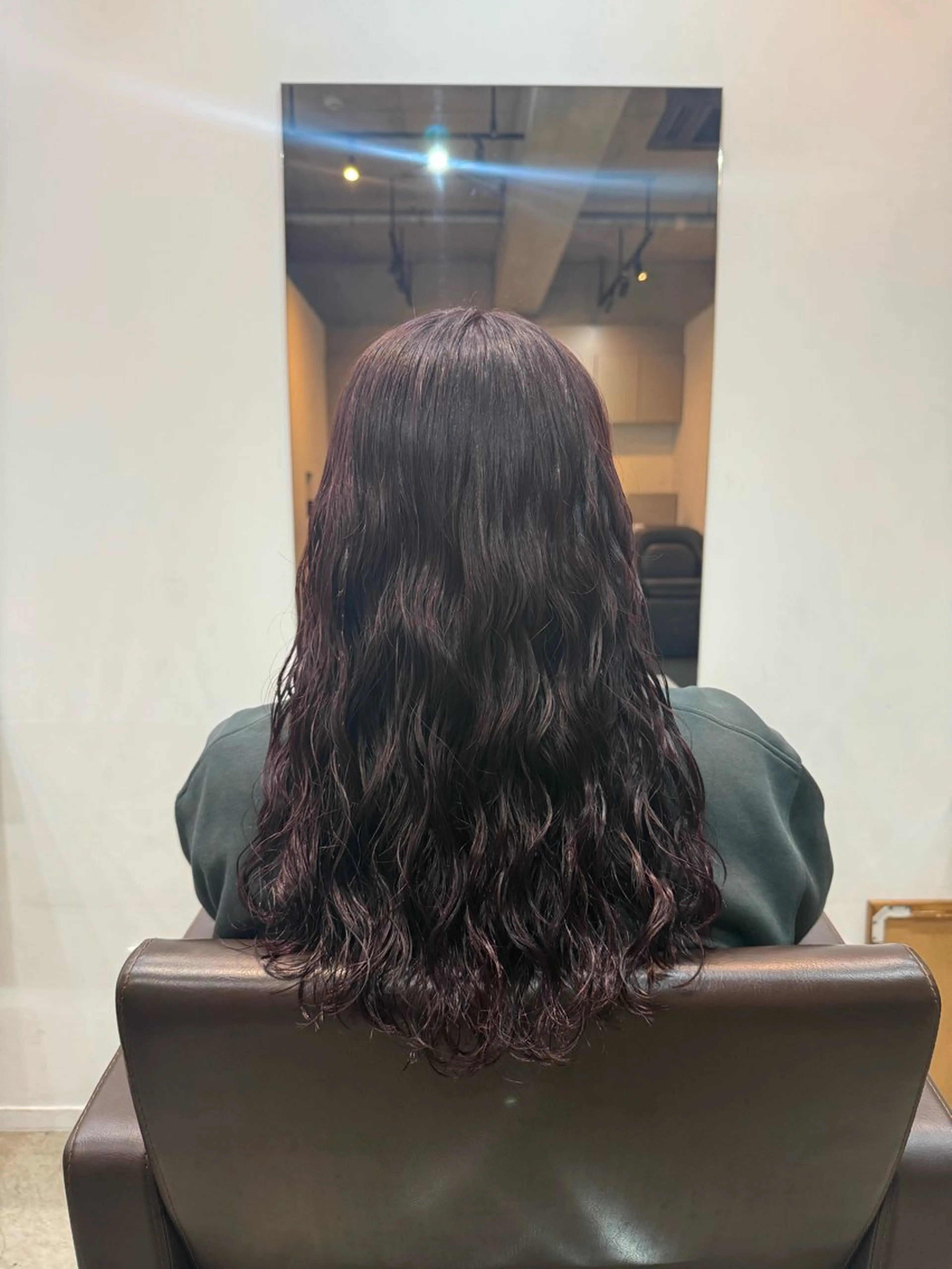 セミロング カット ヘアカラー パーマ トリートメント デジタルパーマ ウェーブパーマ/神野のヘアスタイル