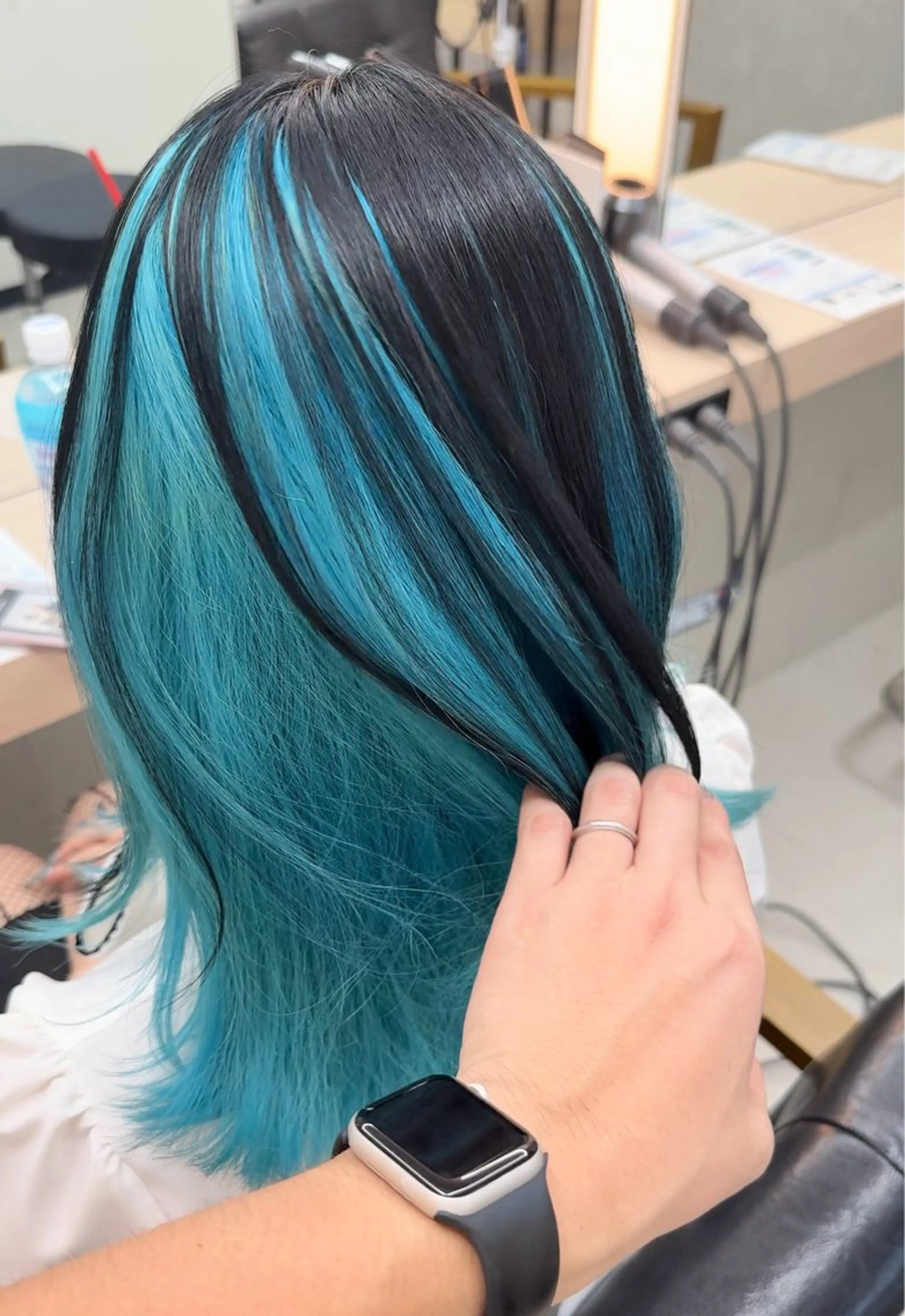 ミディアム カラー ヘアカラー トリートメント 𝐑𝐲𝐮𝐤𝐢 【店長】ALEAPのヘアスタイル