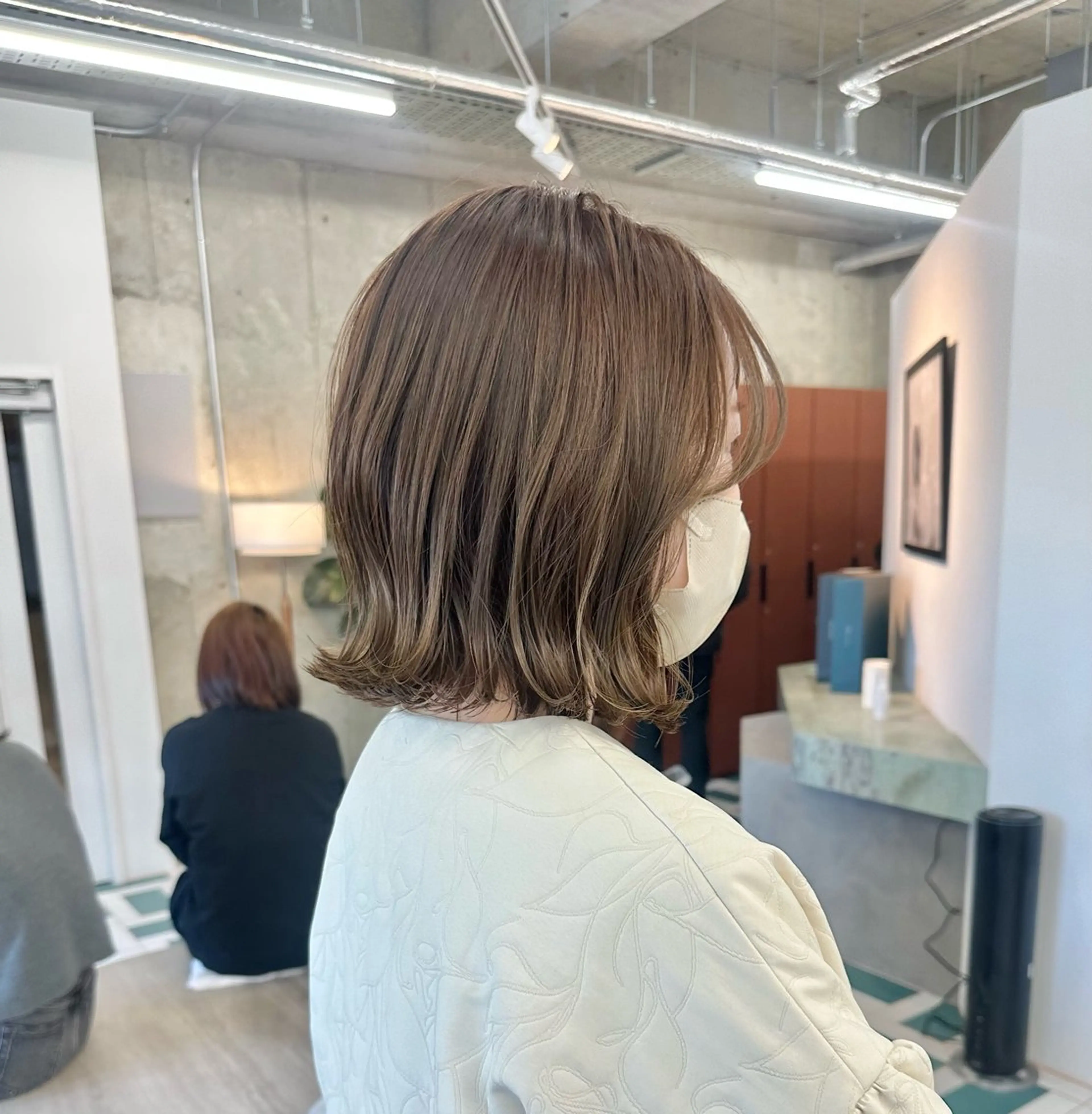 ショート カラー ベージュカラー ヘアカラー noe所属・KURUMI /透明感カラー/ボブのヘアスタイル