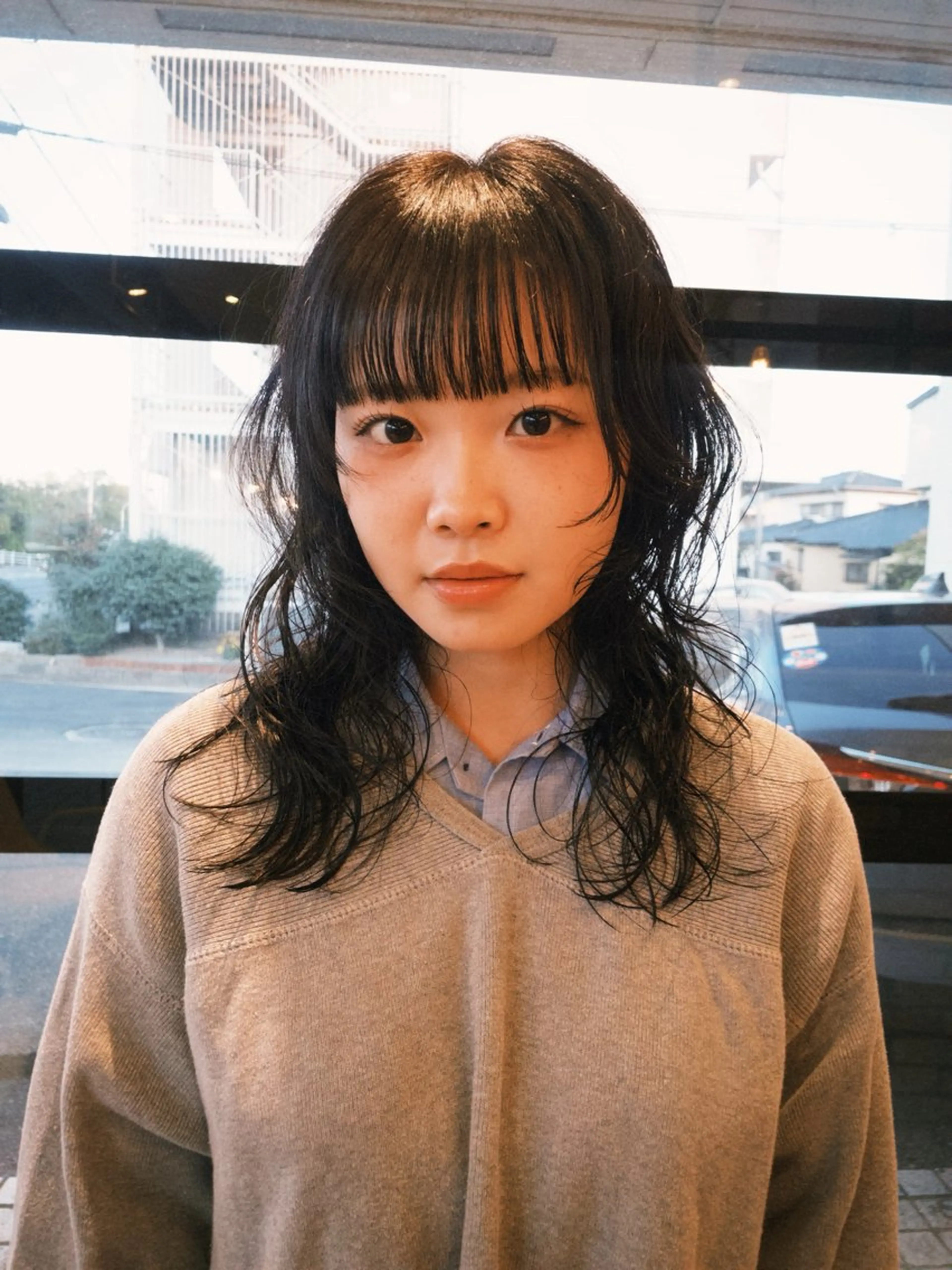 ミディアム パーマ カット パーマ GUESTs所属・優音 /YUi/パーマのヘアスタイル