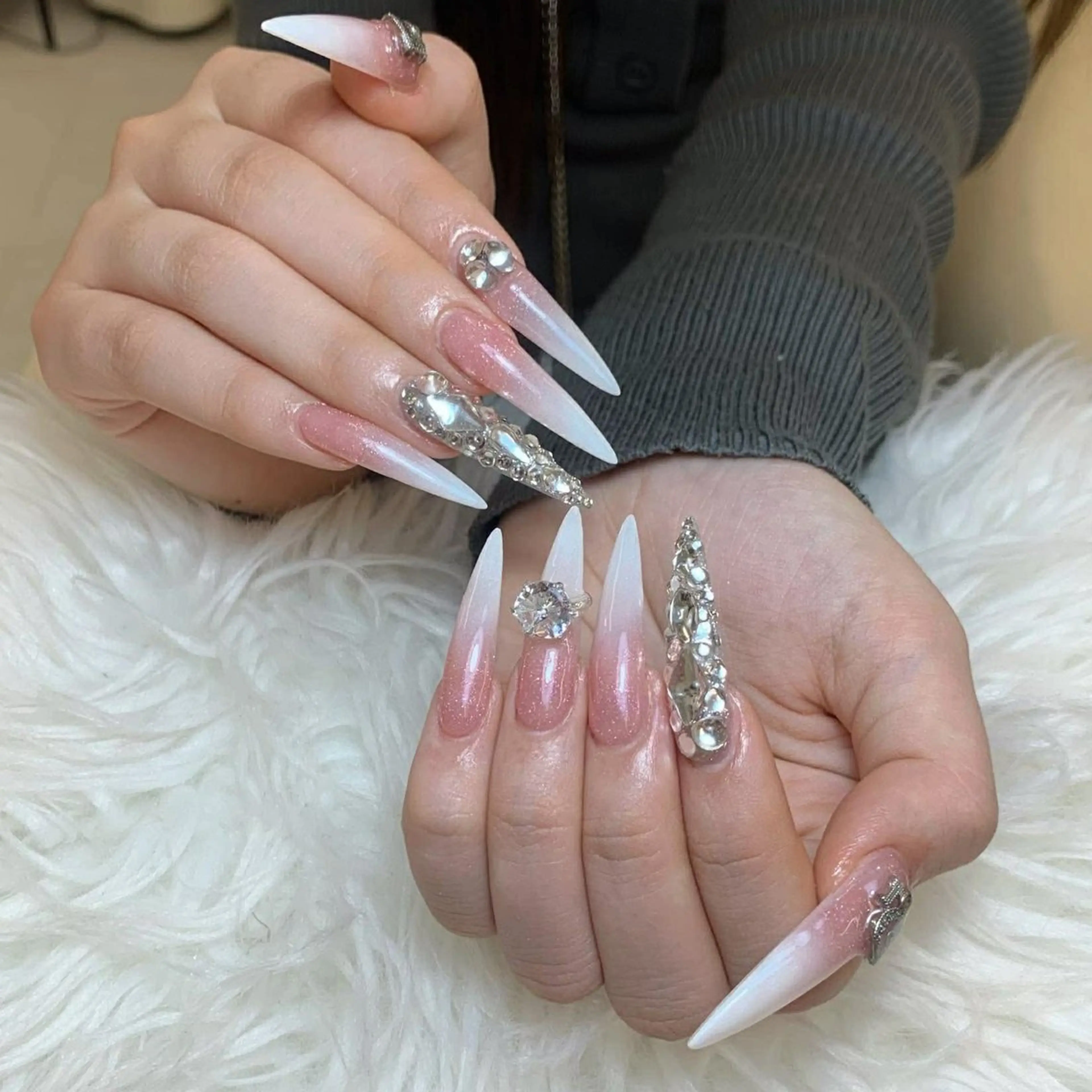 ネイル ハンドネイル ANH ゴテゴテネイルのネイルデザイン