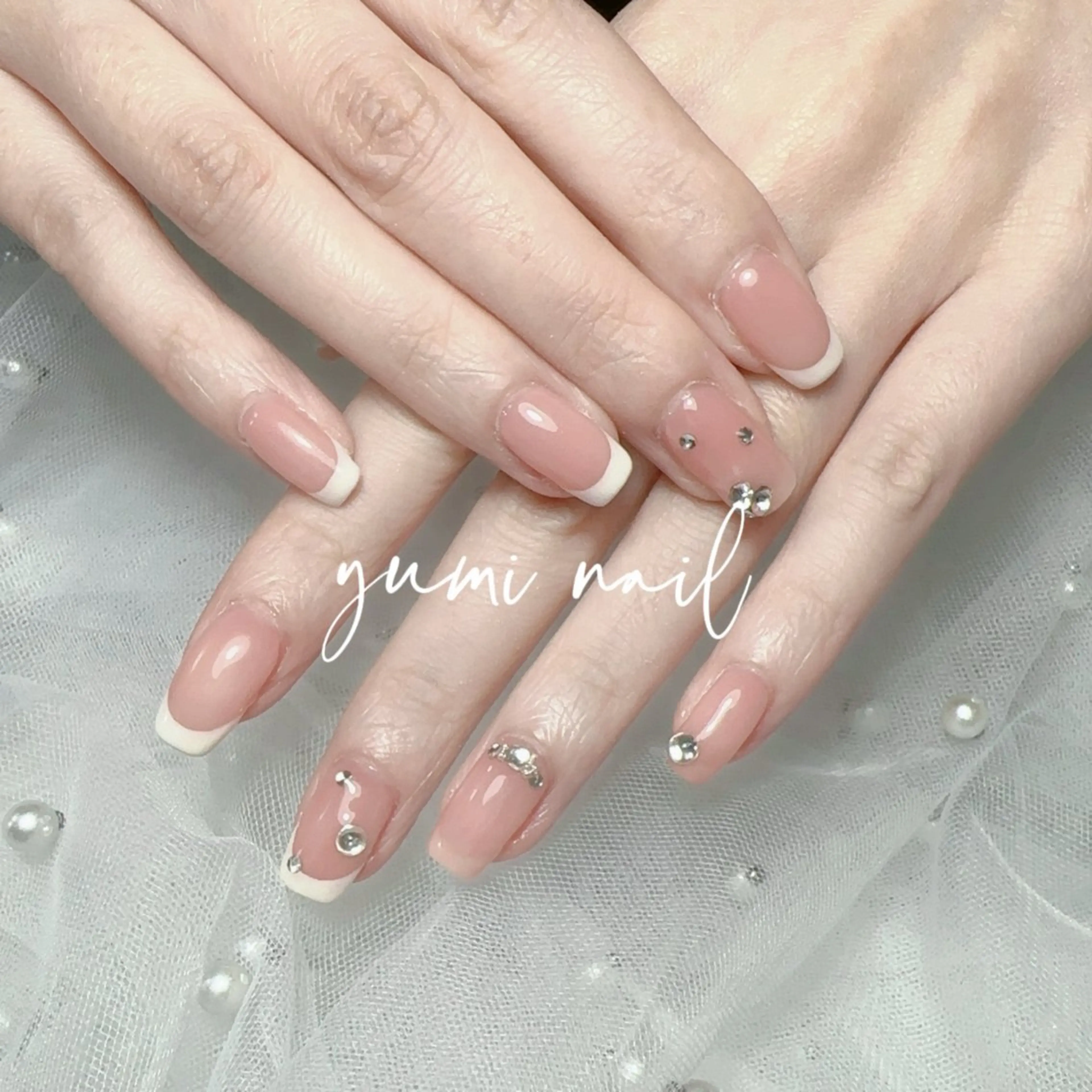 ネイル 𝐲𝐮𝐦𝐢🎀 長さ出しデザイン専門のネイルデザイン