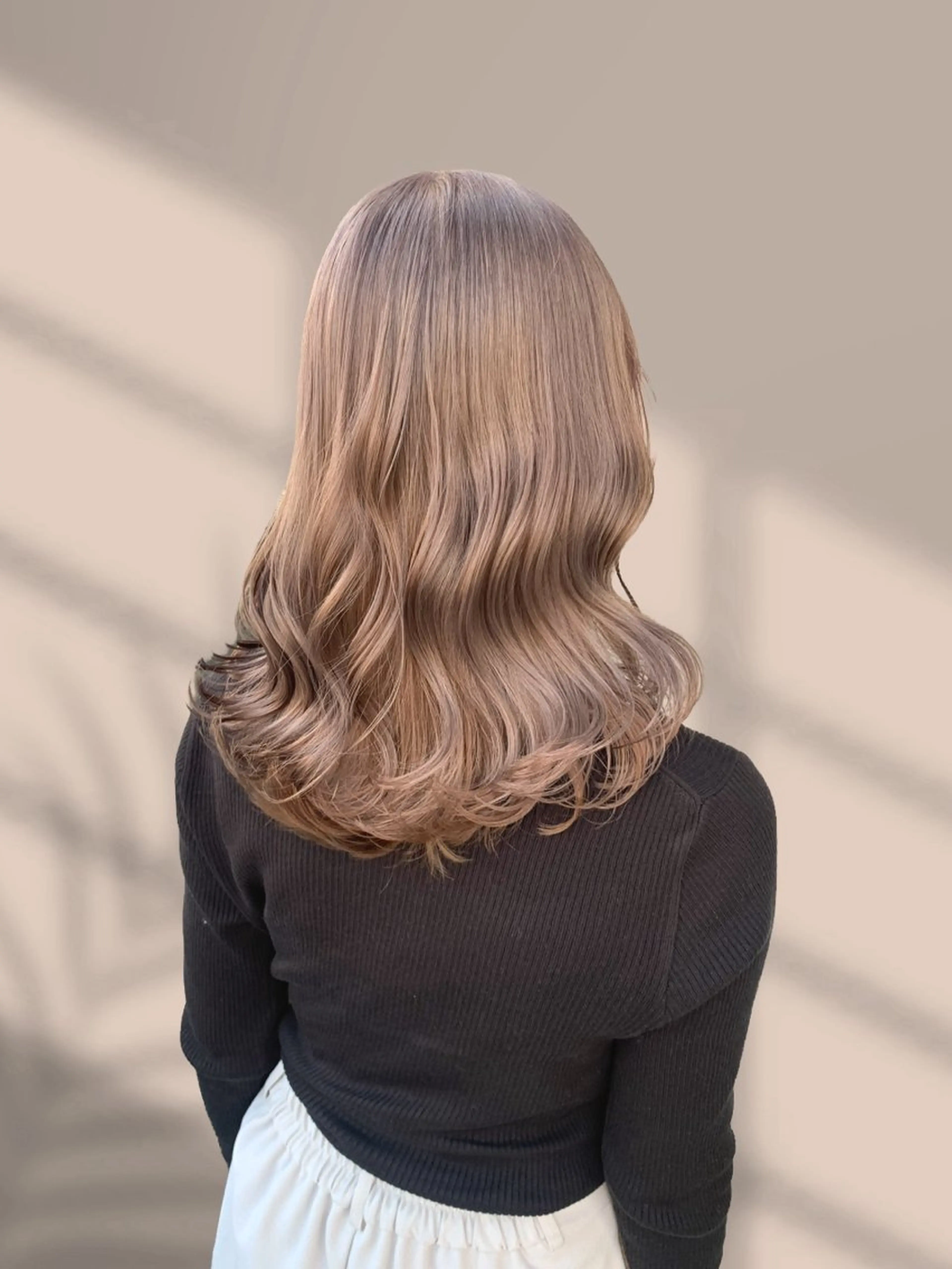 ミディアム カラー ヘアカラー トリートメント ヘアセット くすみミルクティー／ ブラウン🪡TOWAのヘアスタイル