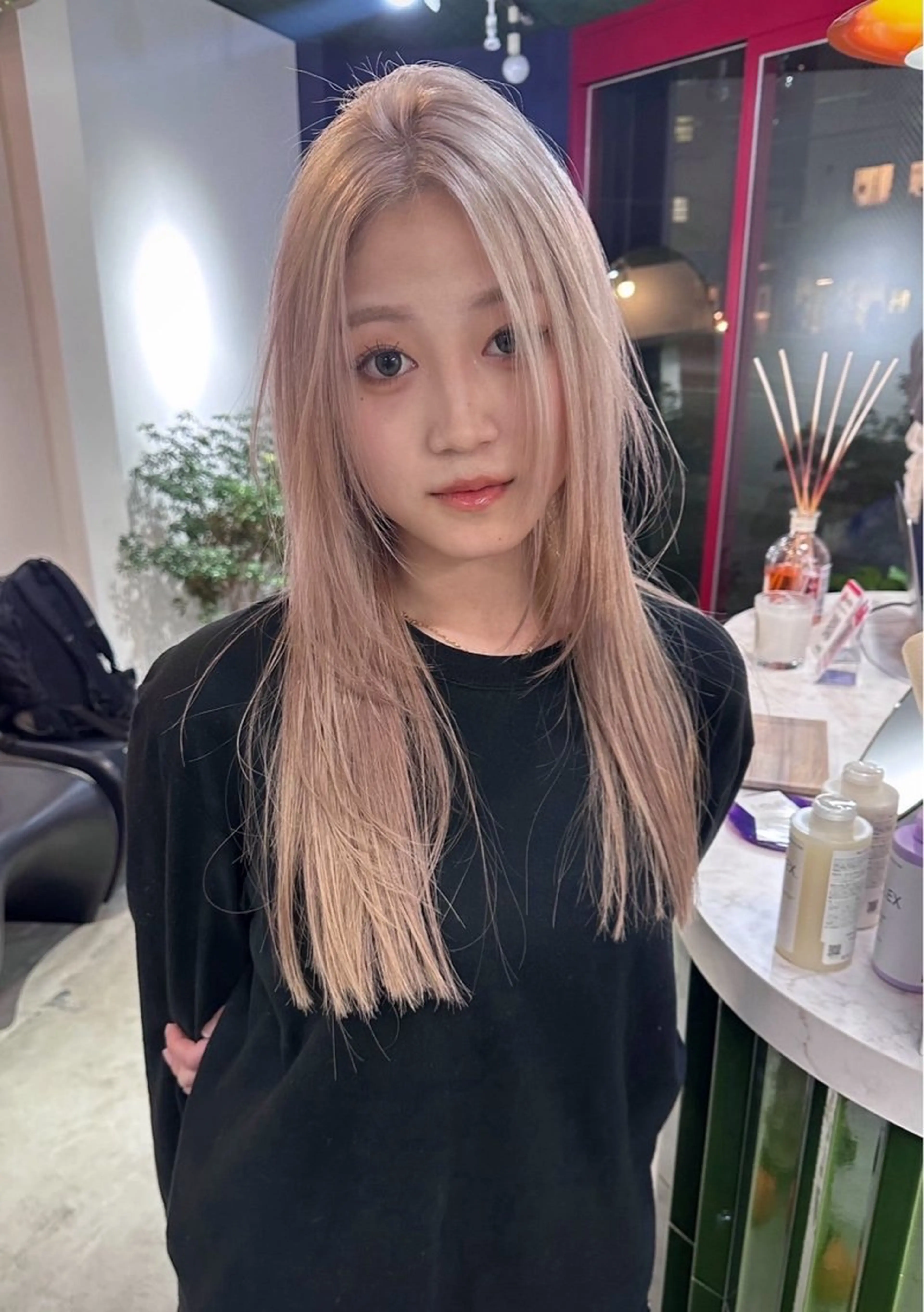 🩰【エフェクトブリーチ】+【ケアカラー】+【3ステップトリートメント】💫ダメージ95%cut!💫の写真