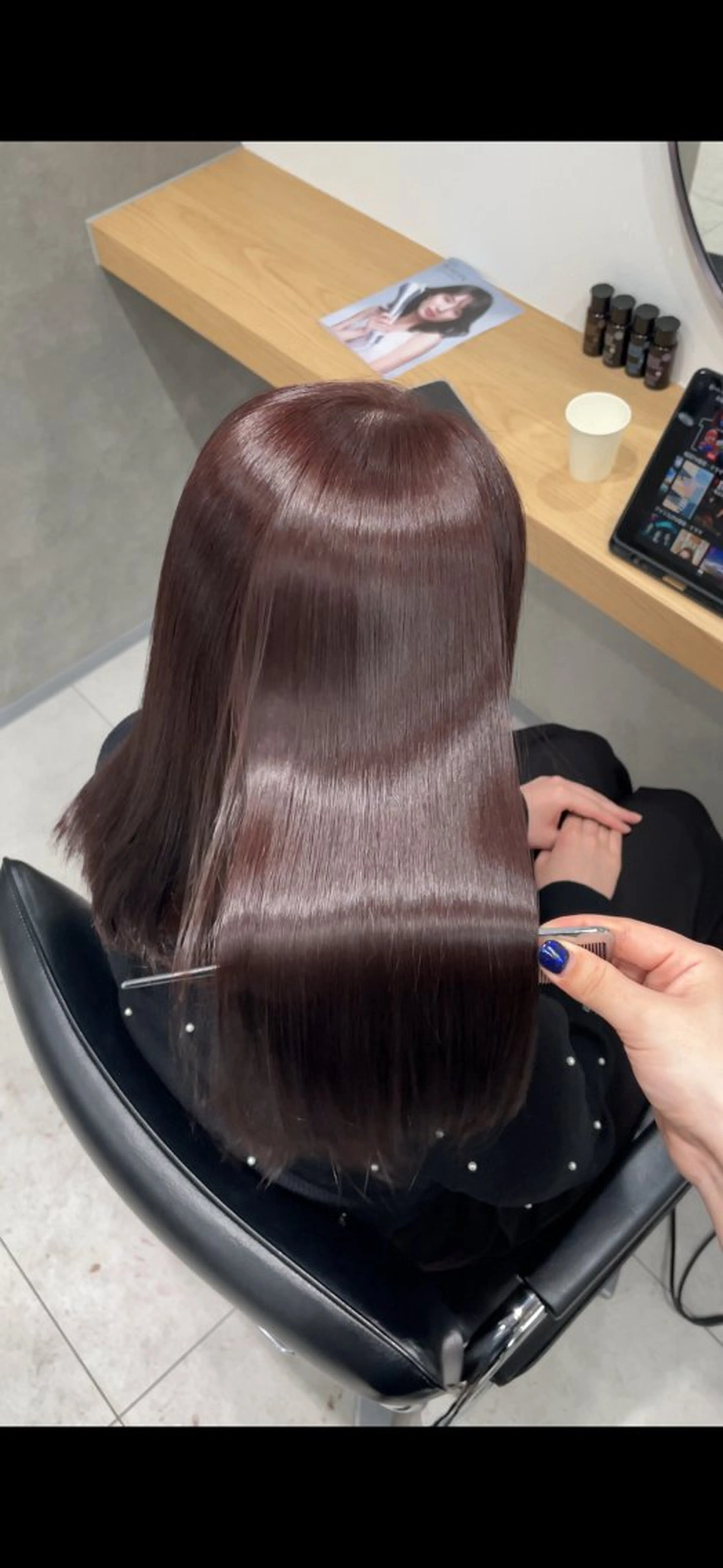 セミロング number博多店所属・number 縮毛矯正fukaのヘアスタイル