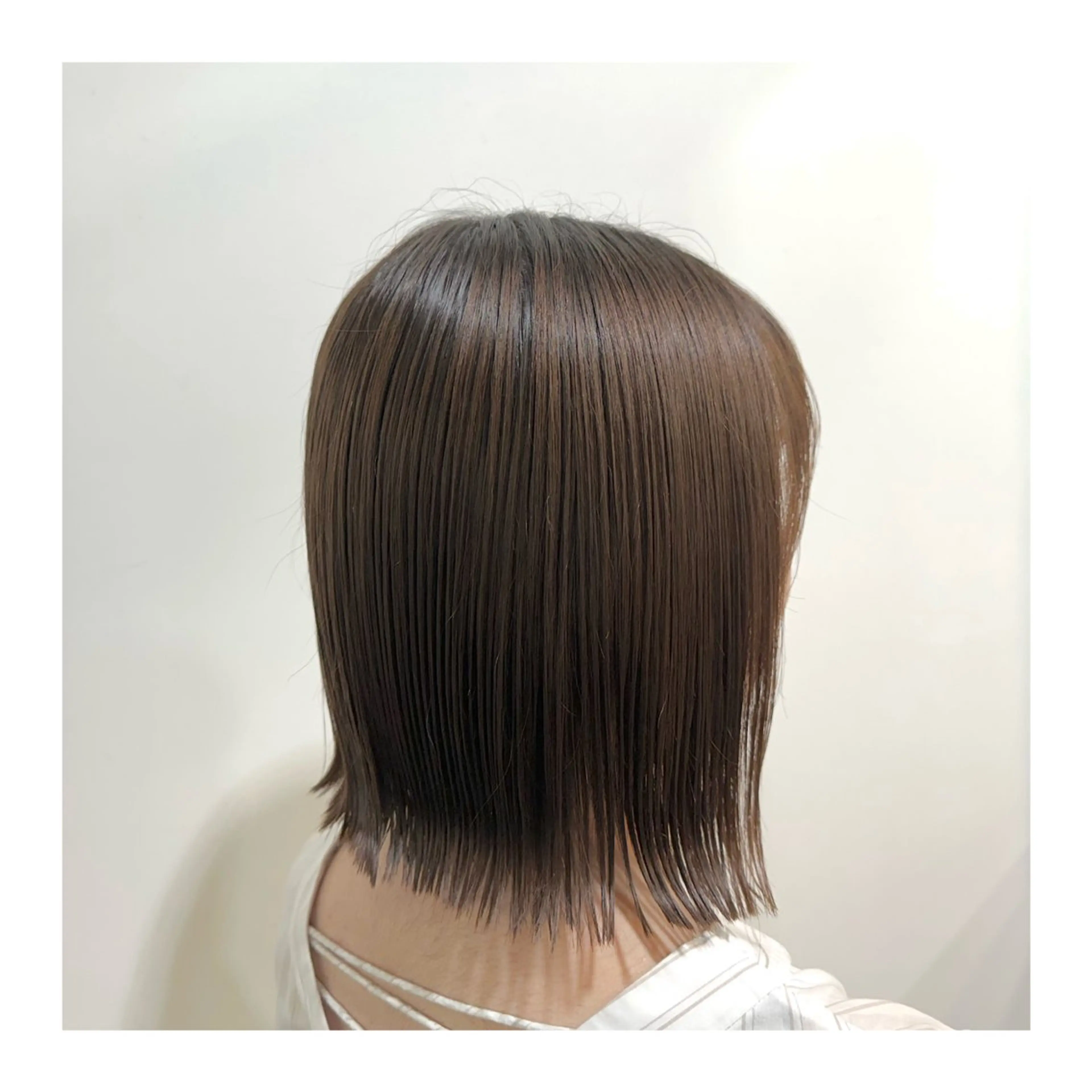 ミディアム カラー カット ヘアカラー あべ ゆうかのヘアスタイル