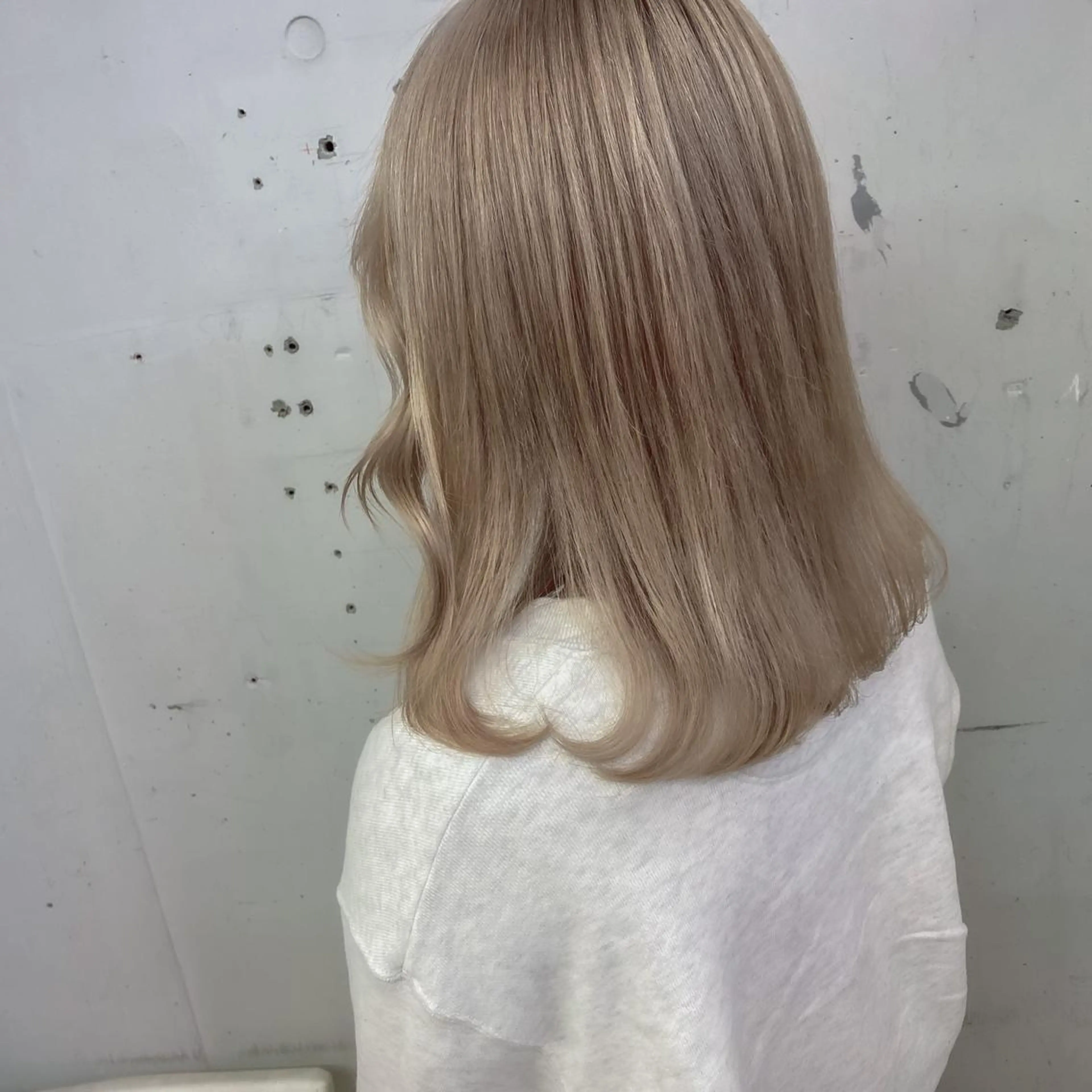 セミロング カラー 💗💗韓国レイヤー yu-ki💗💗のヘアスタイル