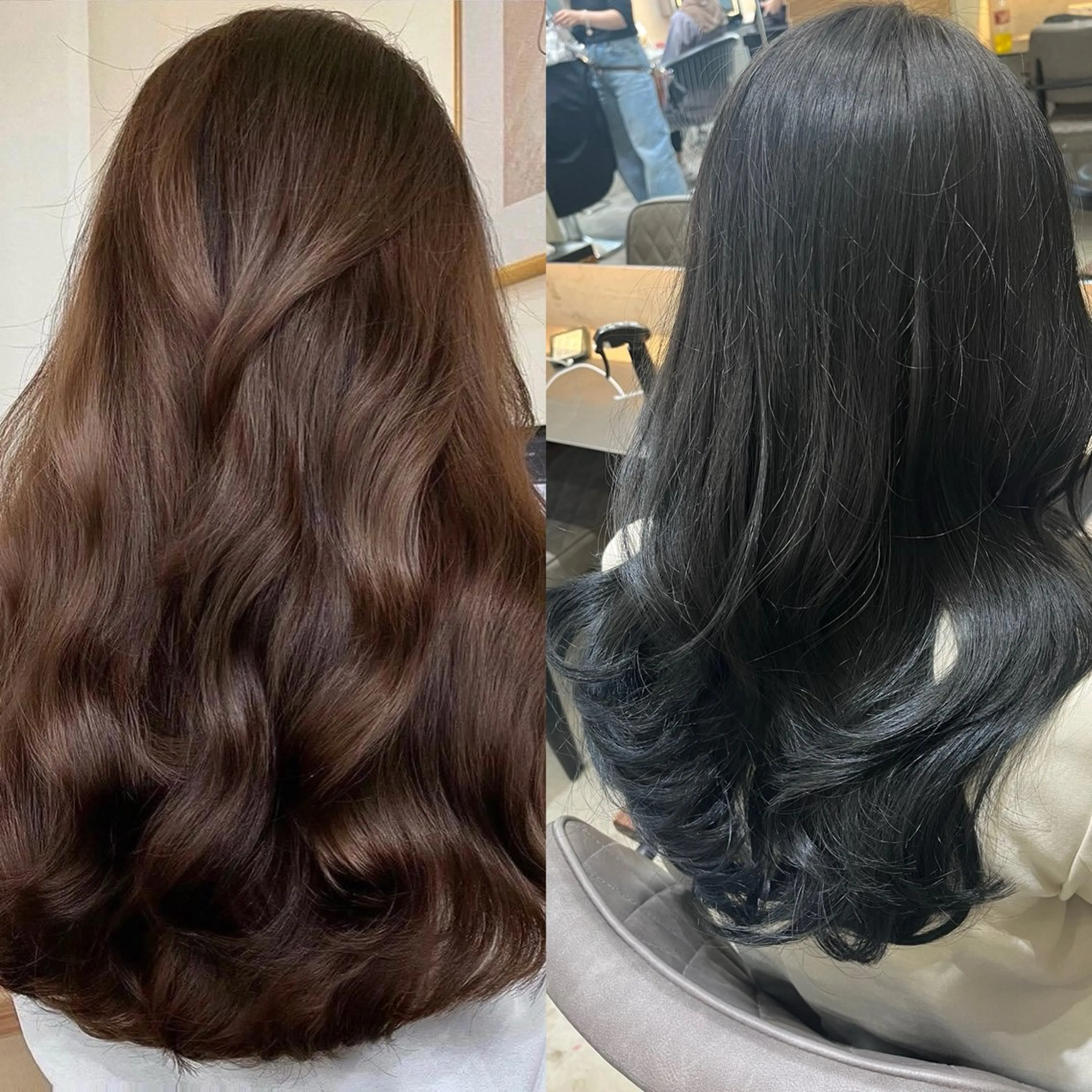 ミディアム カラー 山崎/ボブ縮毛矯正 レイヤー髪質改善のヘアスタイル