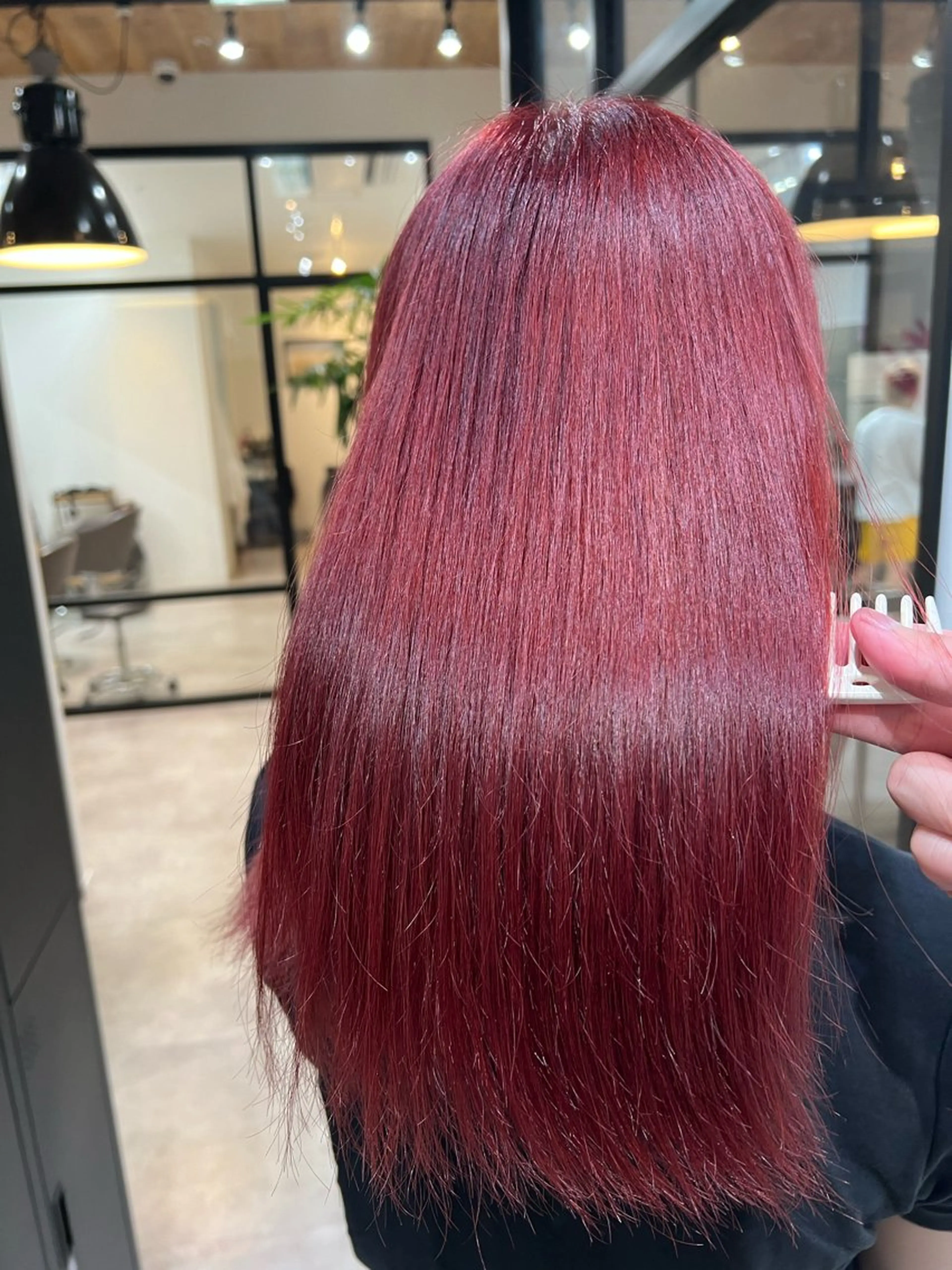 カラー ブリーチ レッドカラー 顔まわり職人🇰🇷 韓国ヘア/KAITOのヘアスタイル