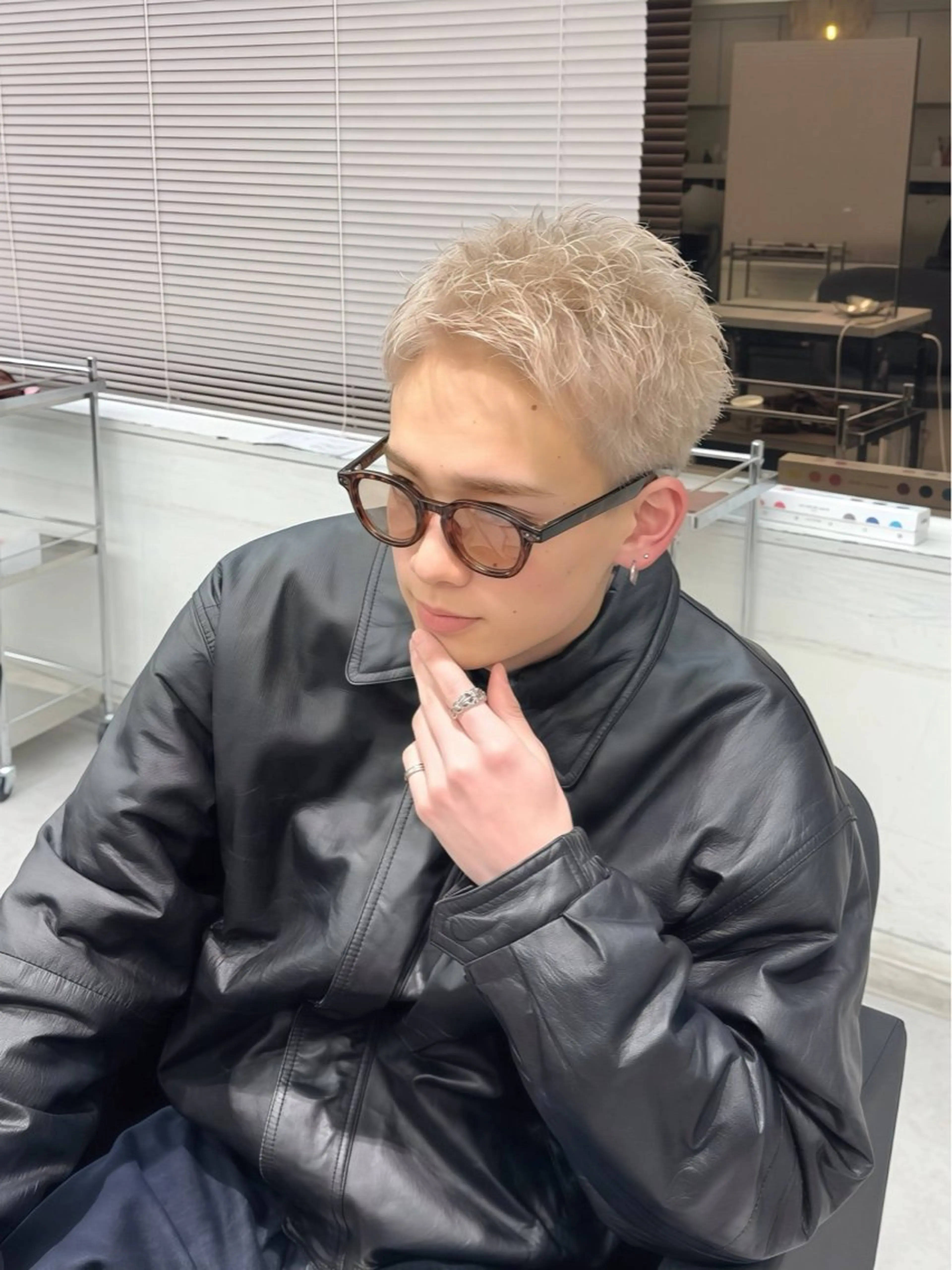 メンズスパイキーショートカット➕トリートメント✨️の写真