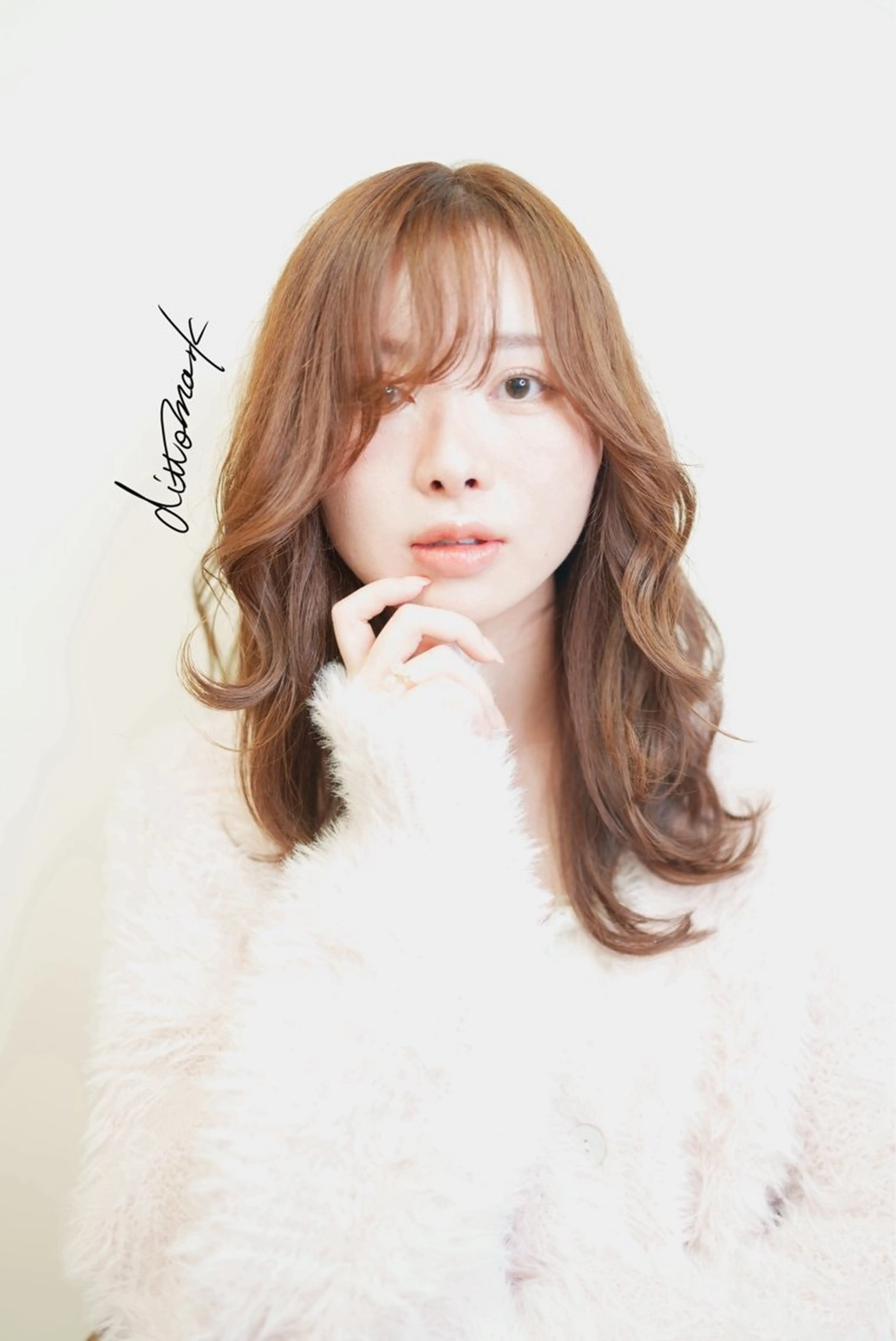 セミロング カラー カット ヘアカラー トリートメント 坂東 秀幸のヘアスタイル