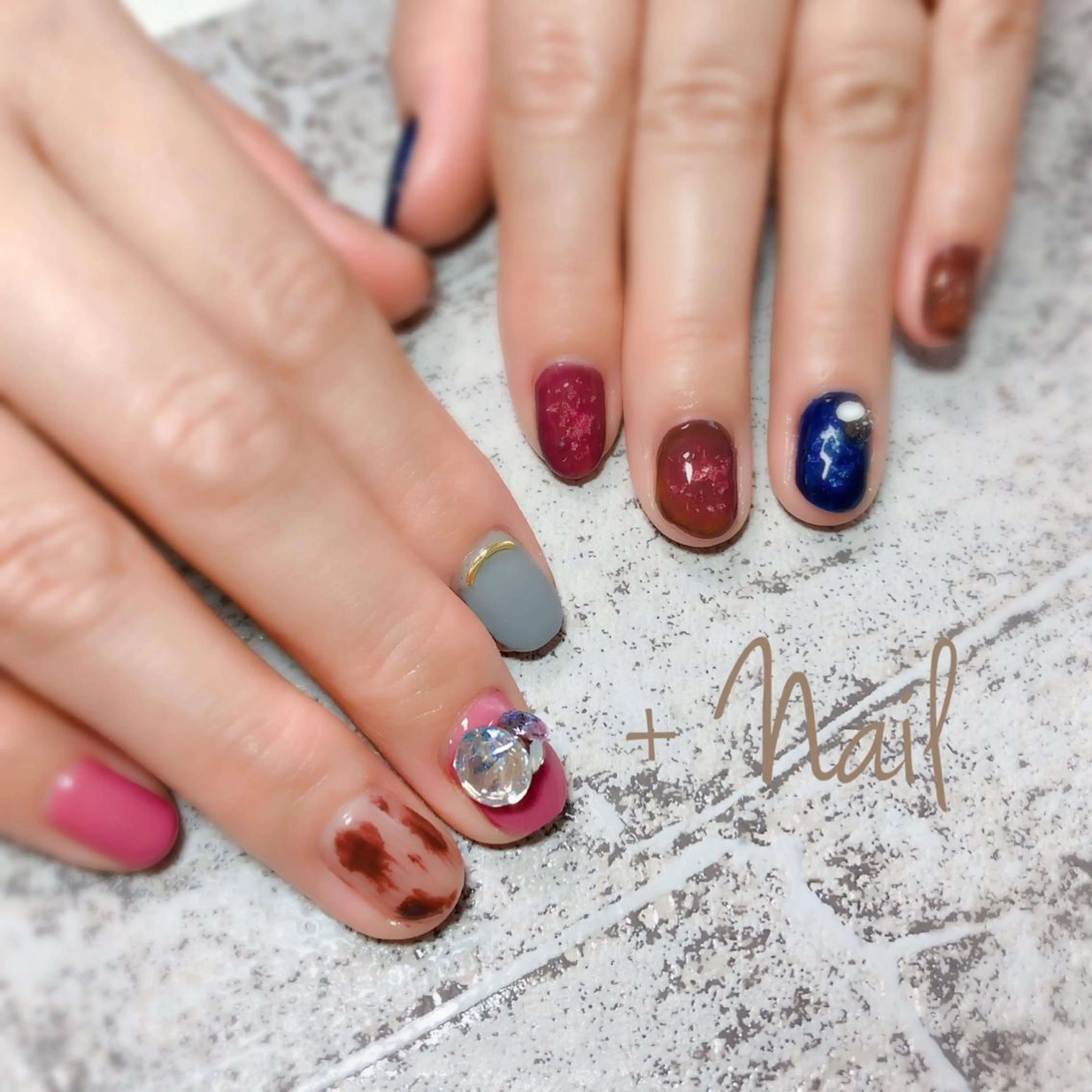 ネイル Aim* 深爪・自爪育成専門店のネイルデザイン