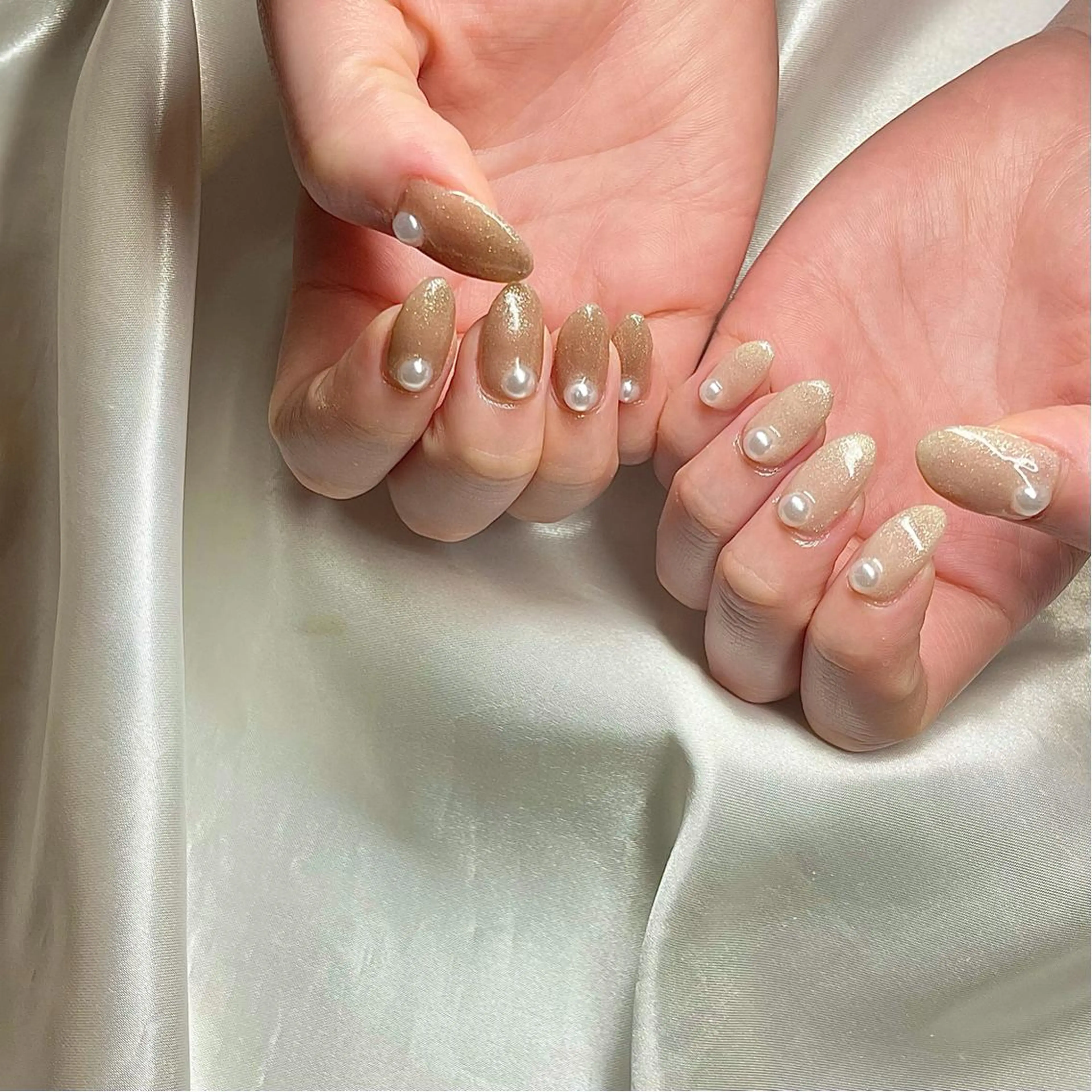 セミロング カラー パーマ ヘアアレンジ メンズ キッズ ネイル マツエク・マツパ ラメ(グリッター) ハンドネイル ハンドケア nail&eye Aoのマツエク・マツパデザイン