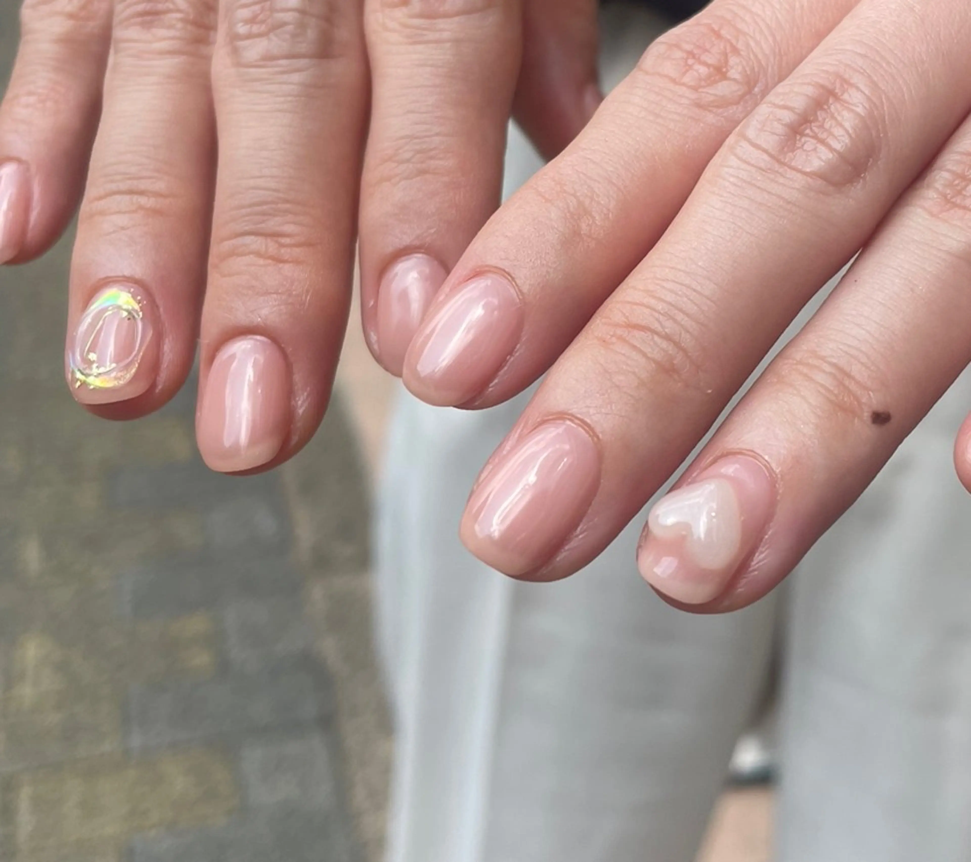 ネイル 氷ネイル・うるうるネイル ピンク ハンドネイル kichi🌟 そらのネイルデザイン