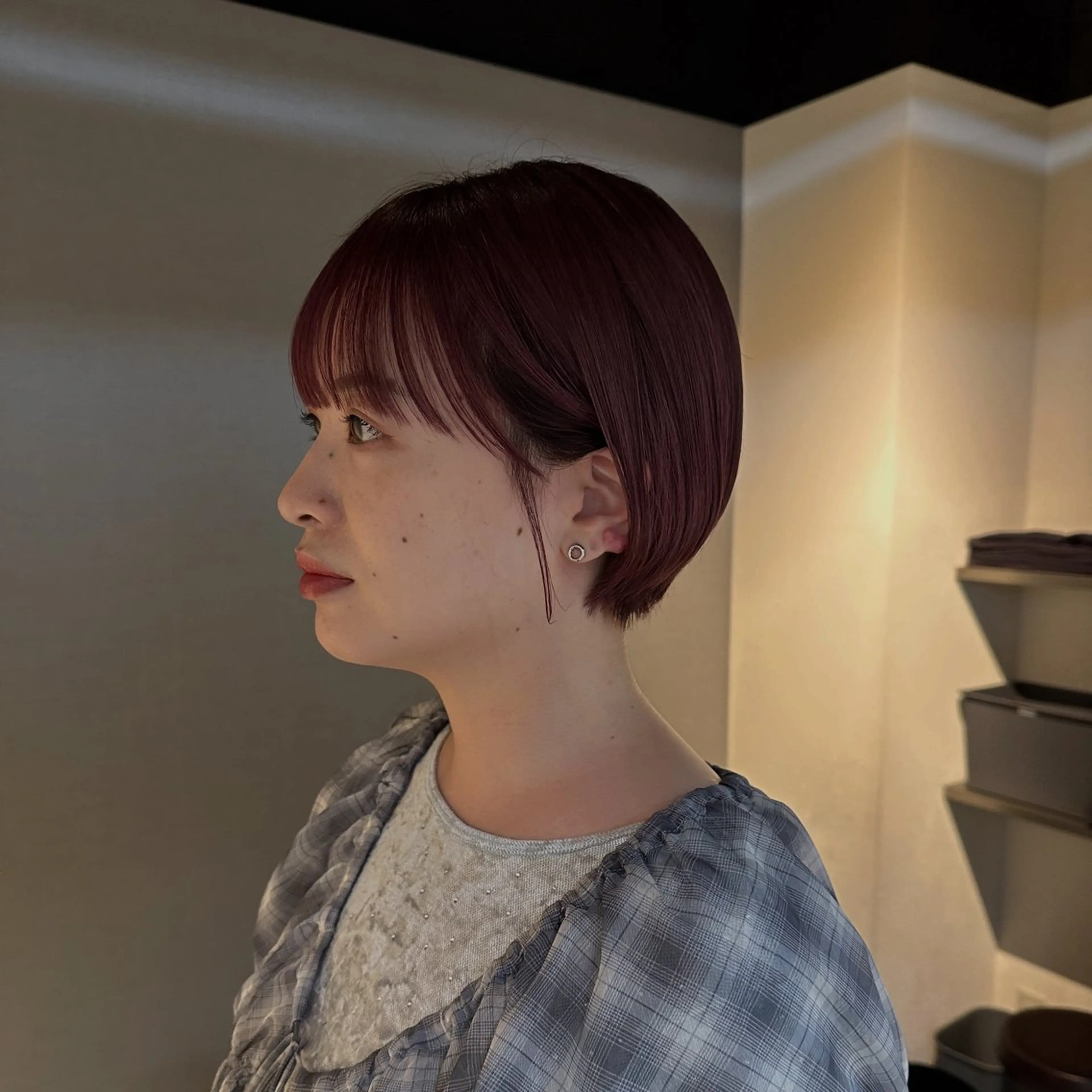 ショート ショートボブ ボブ ショートヘア カット ヘアカラー トリートメント ボブ/艶レイヤー honoka🌀のヘアスタイル