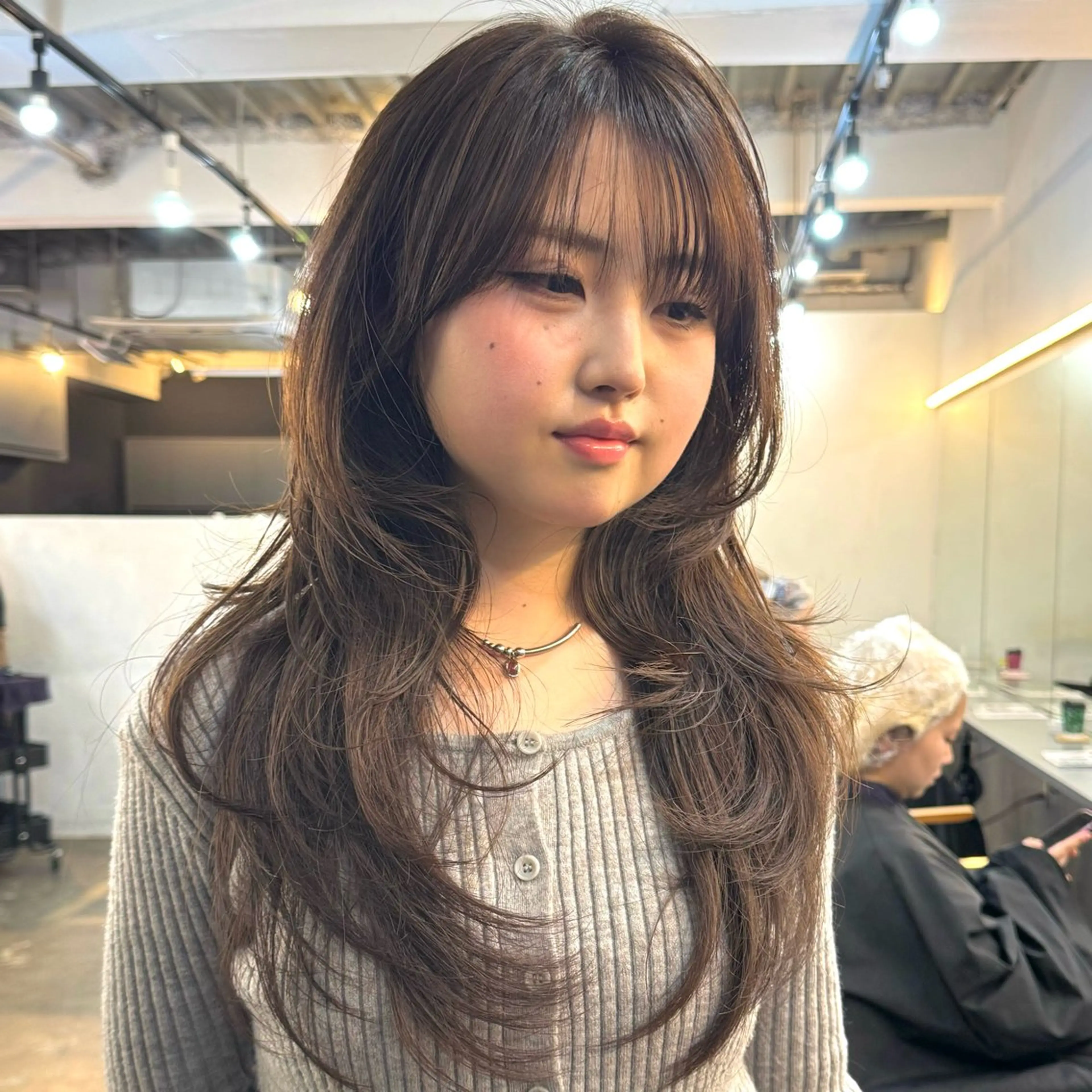 ロング カラー ヘアカラー トリートメント 🪡韓国レイヤー /髪質改善/菊池🪡のヘアスタイル