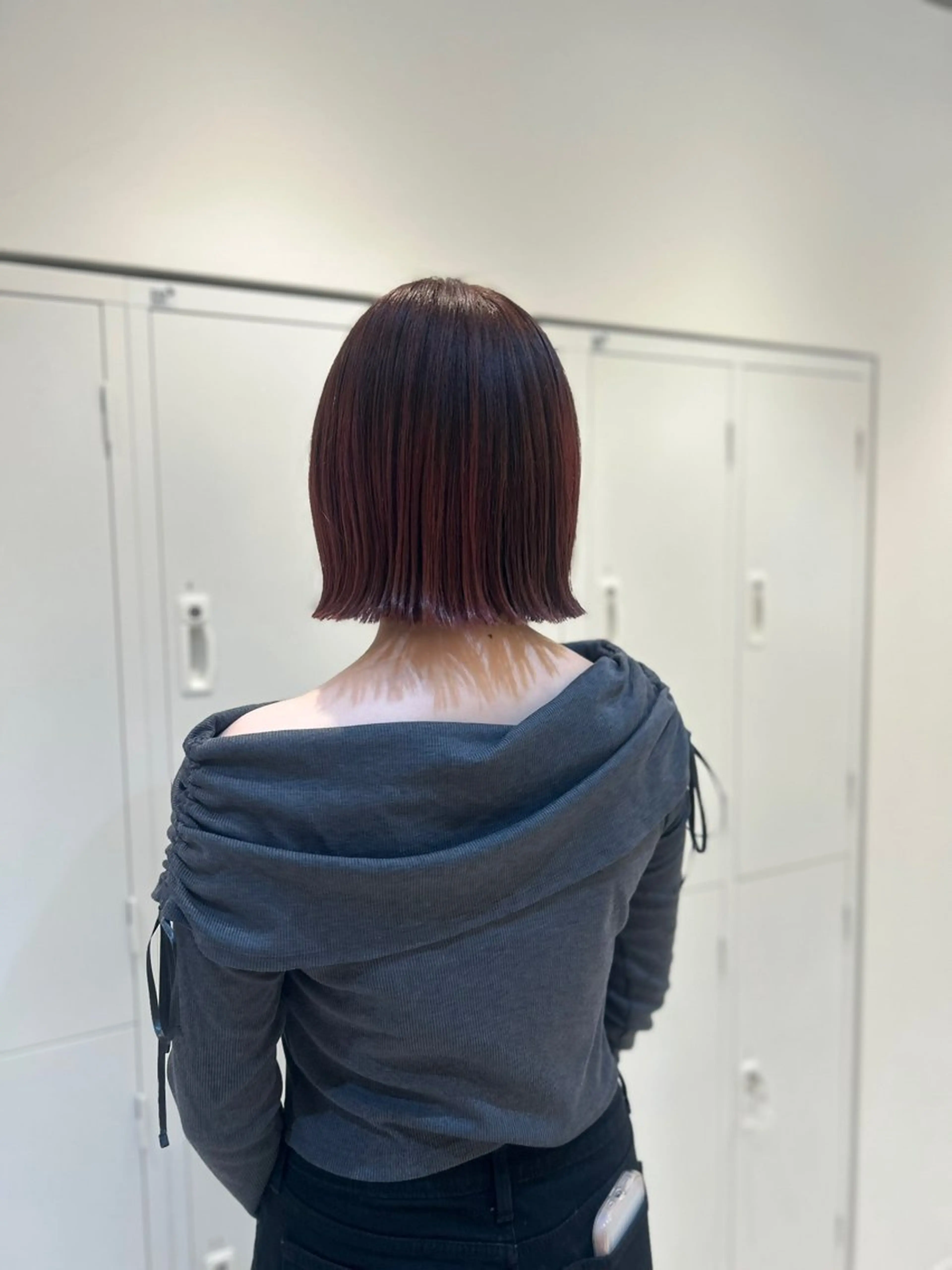 ショート 艶髪ストレート/ 透明感カラー/ひよりのヘアスタイル