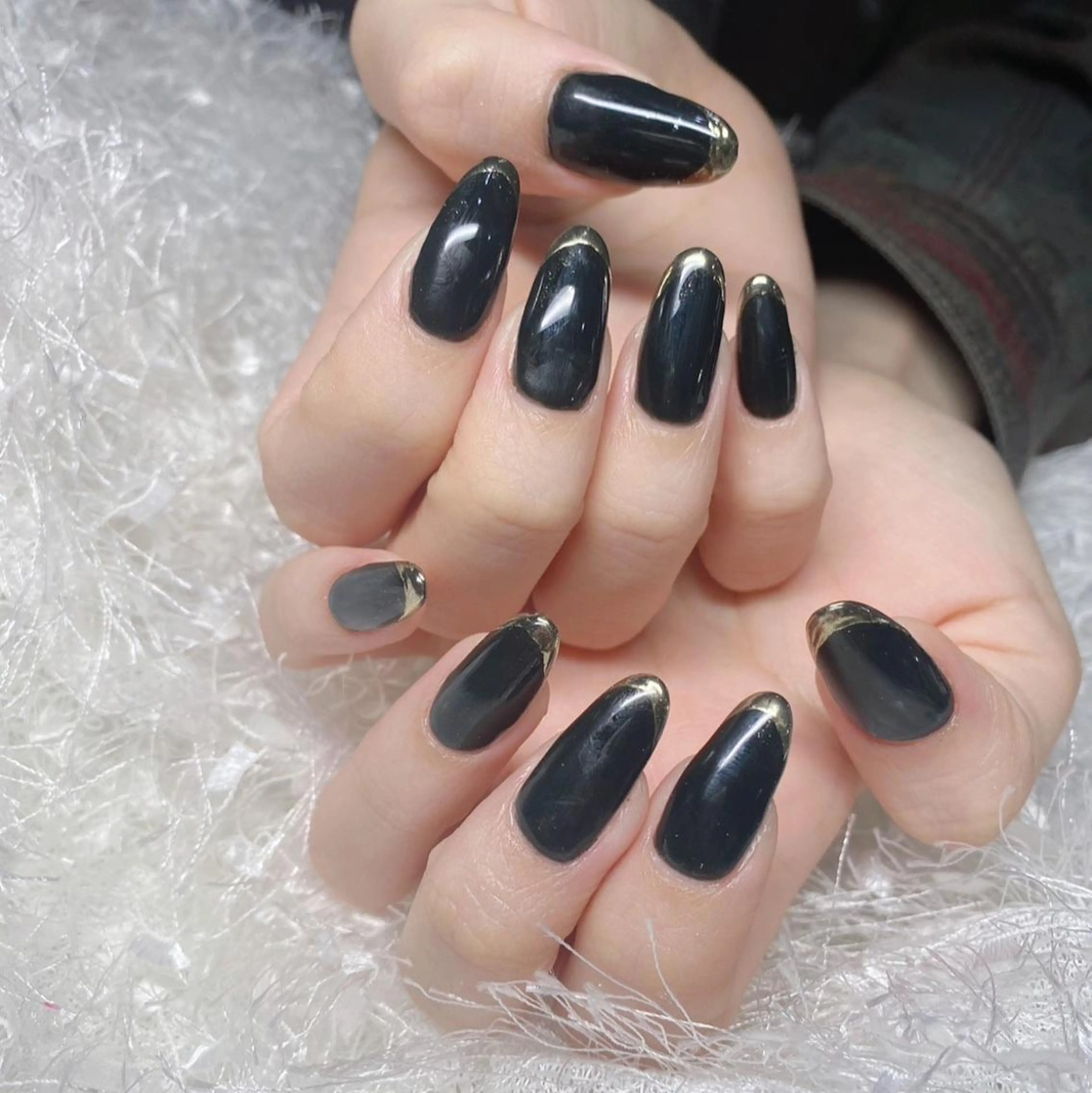 ネイル 長さ出し フレンチネイル ジェルネイル グラデーション 韓国ネイル ハンドネイル Nail&eye Belire 新宿のネイルデザイン