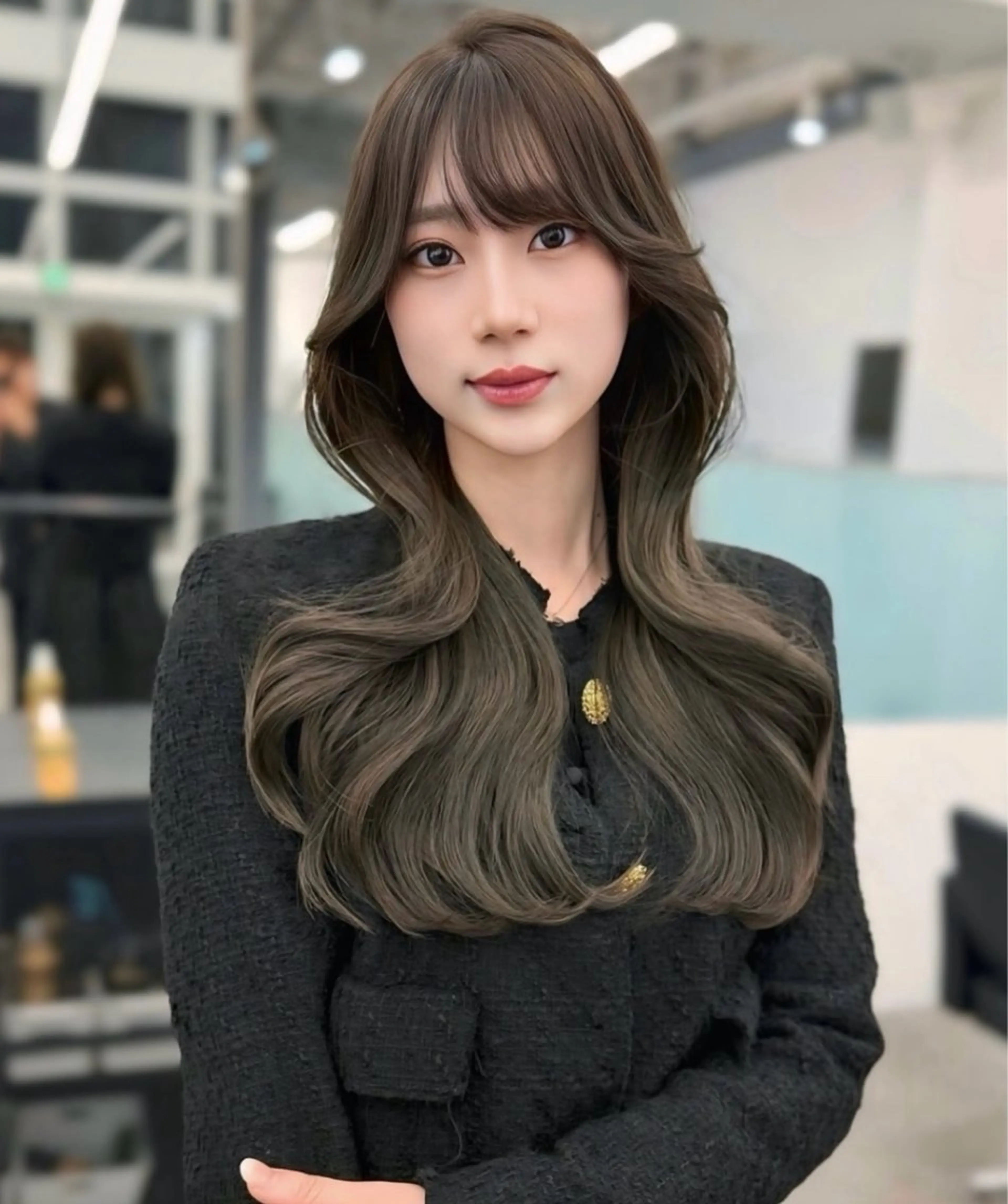 ロング nit by AHNKISM所属・韓国ヘア💎レイヤー カットYUYAのヘアスタイル