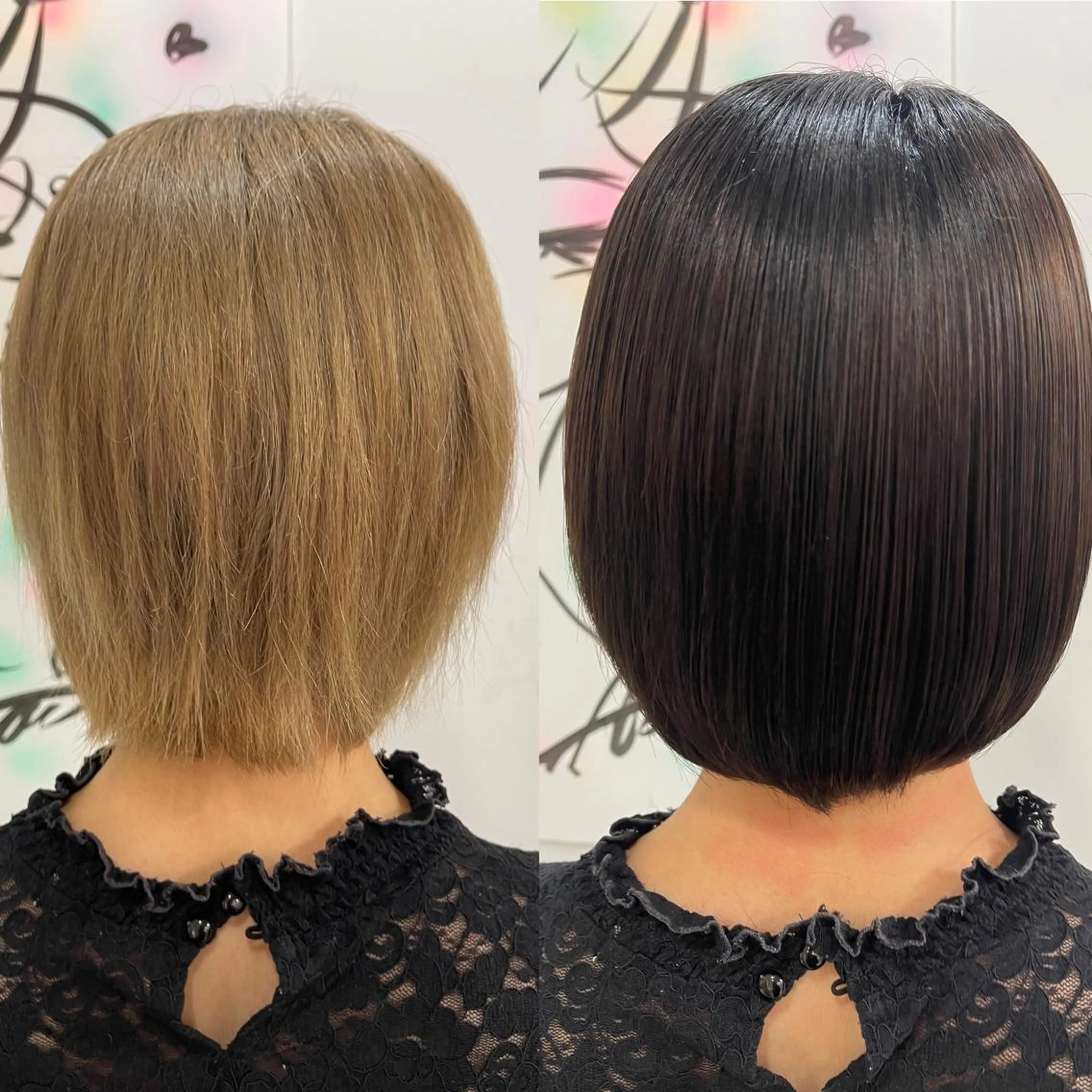 ショート パーマ カット 縮毛矯正 髪質改善/縮毛矯正 /ブリーチ矯正/岡部のヘアスタイル