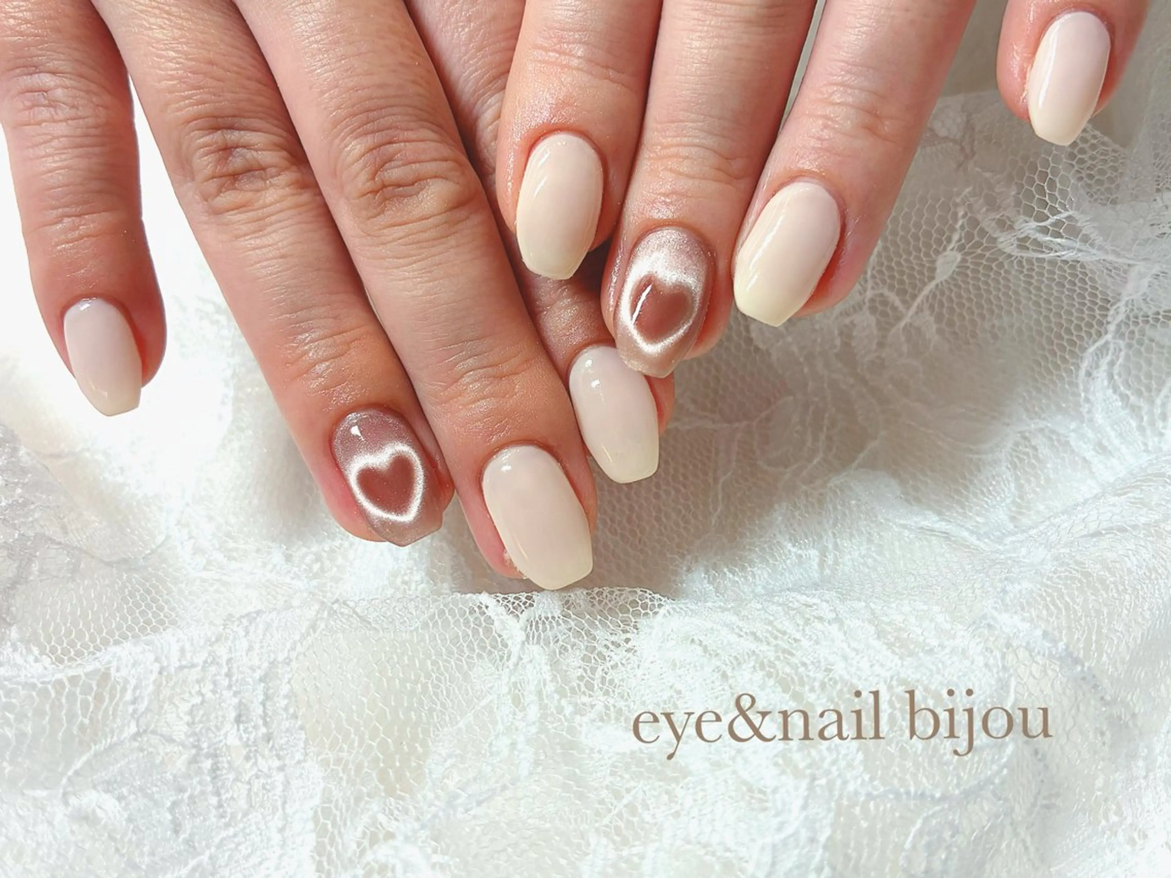 ネイル ハート ハンドネイル n. sakiのネイルデザイン