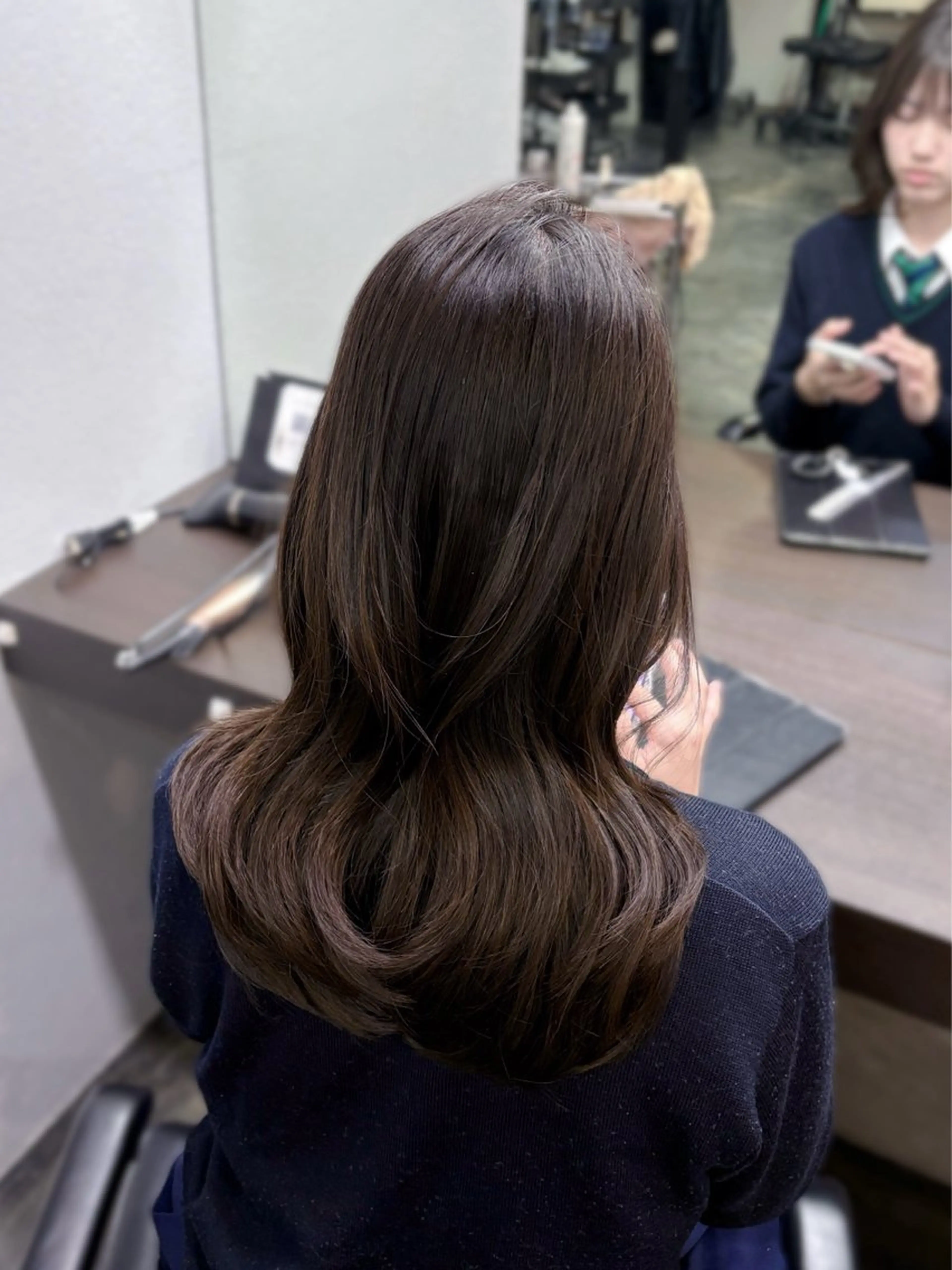 ミディアム くびれヘア レイヤーカット カット 瀬田/韓国レイヤー/ トレンドヘア石田亜弥のヘアスタイル